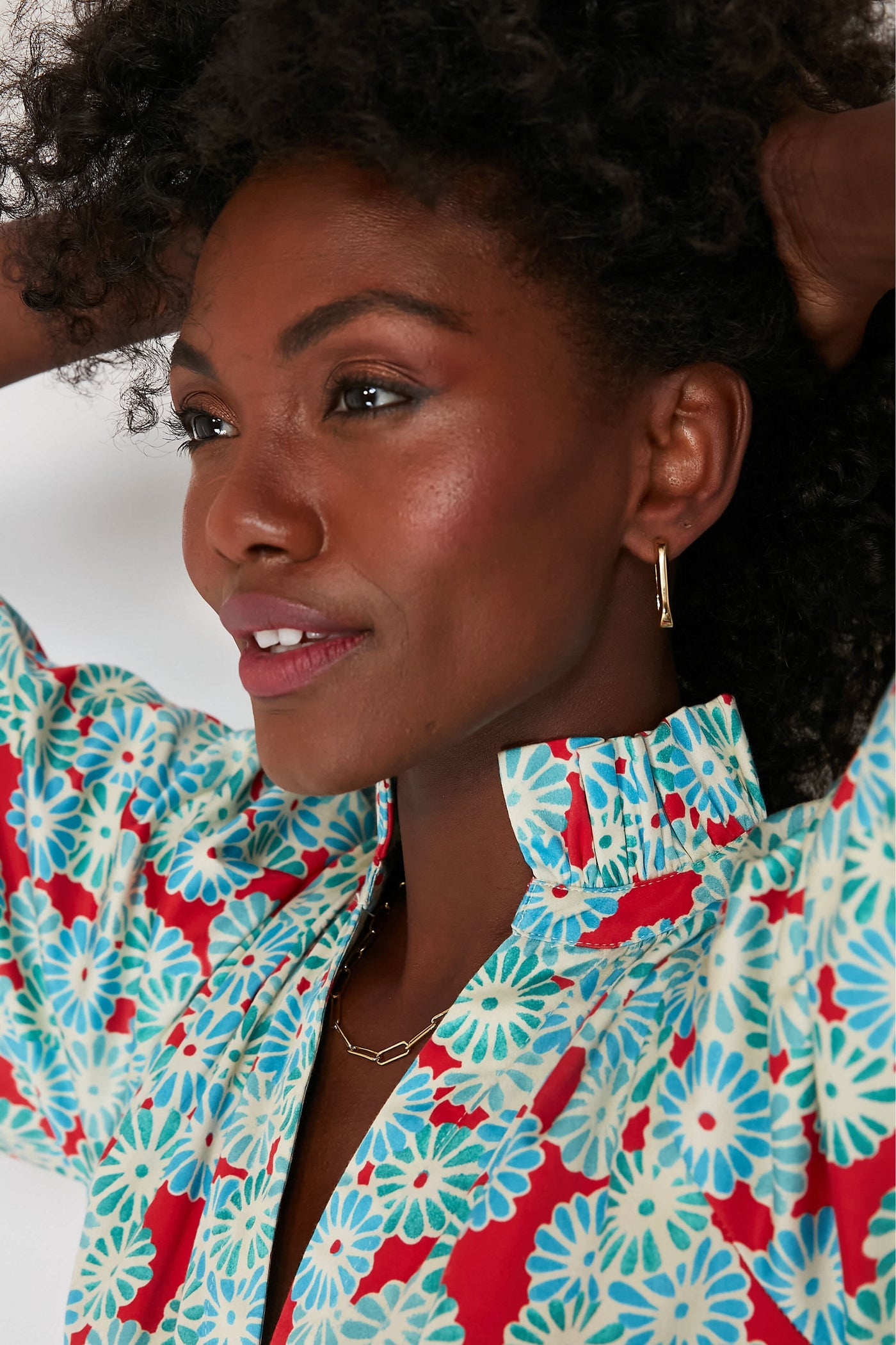 Gold U-Link Earrings