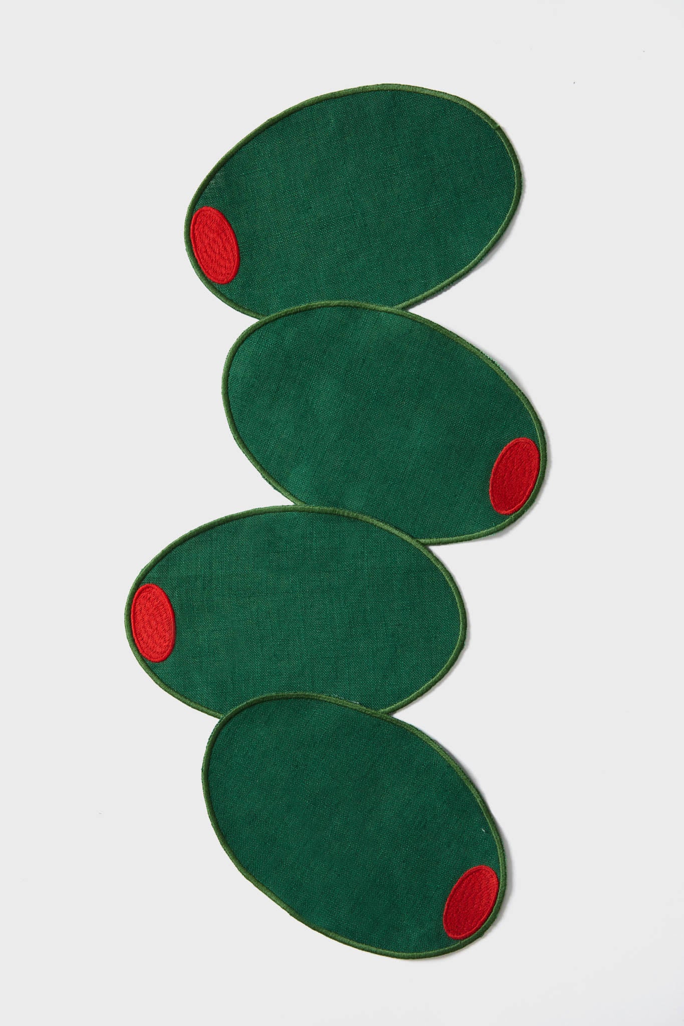 Tuckernut Martini Olive Cocktail Napkins, Set of 4