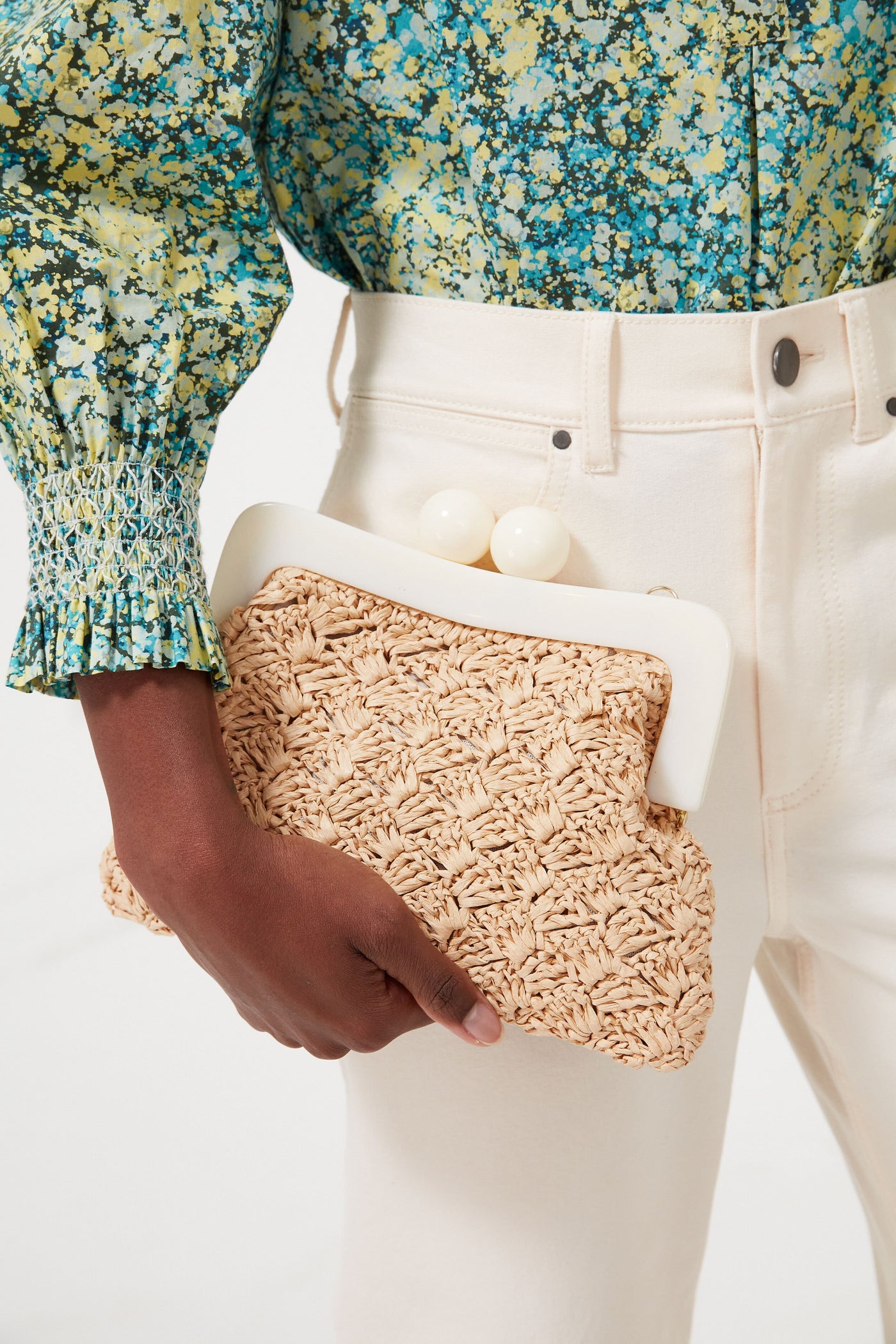 Natural Mina Clutch