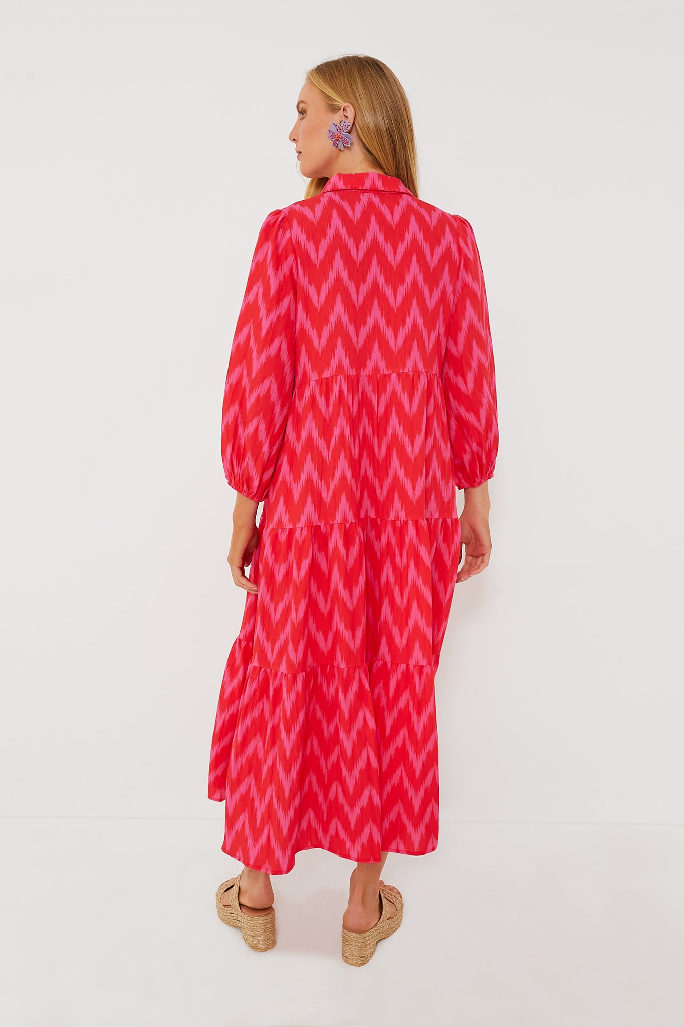 Hot Pink Ikat Mabel Maxi Dress | Pomander Place Hot Pink Ikat Mabel Maxi Dress | Pomander Place