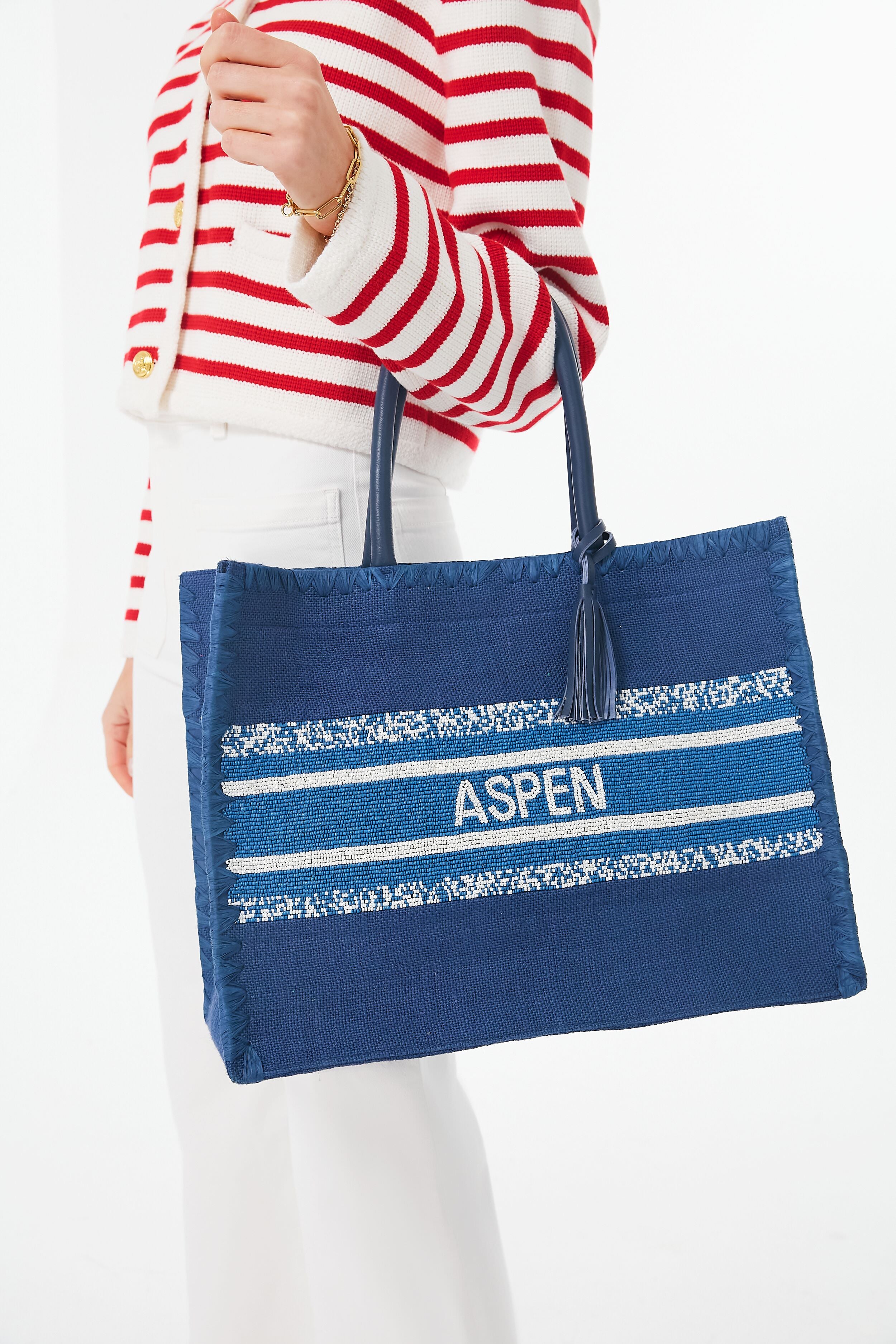 Aspen Tote Bag - Metallic Rose Gold