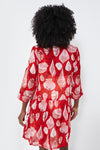 Red Shell Beachy Royal Coverup