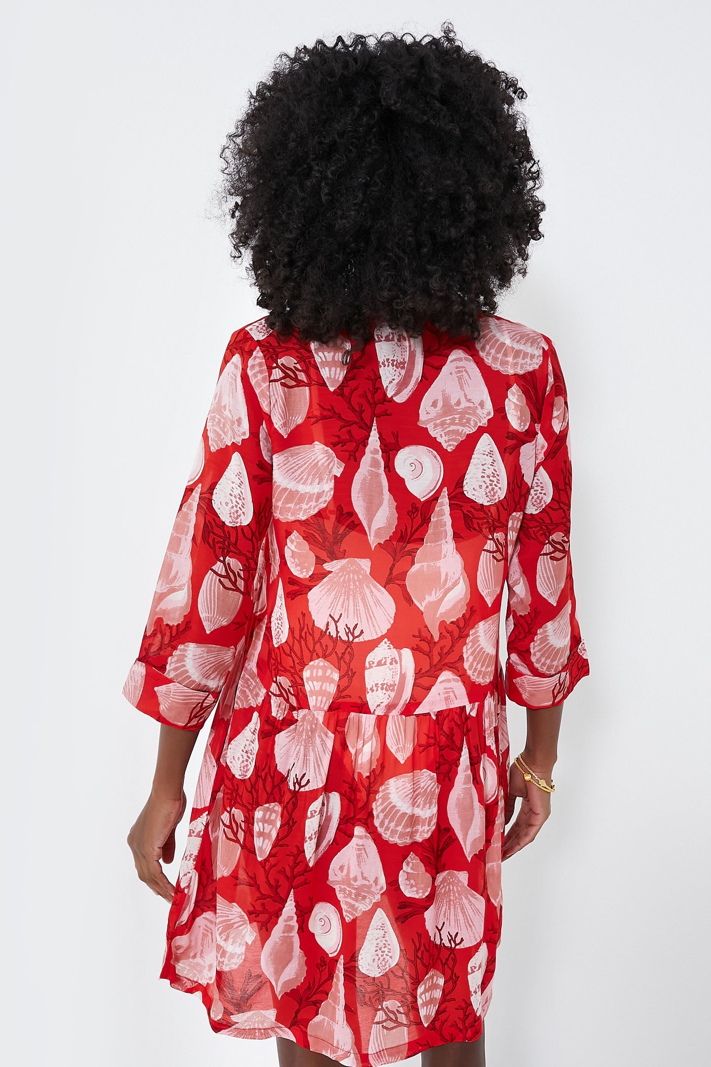 Red Shell Beachy Royal Coverup