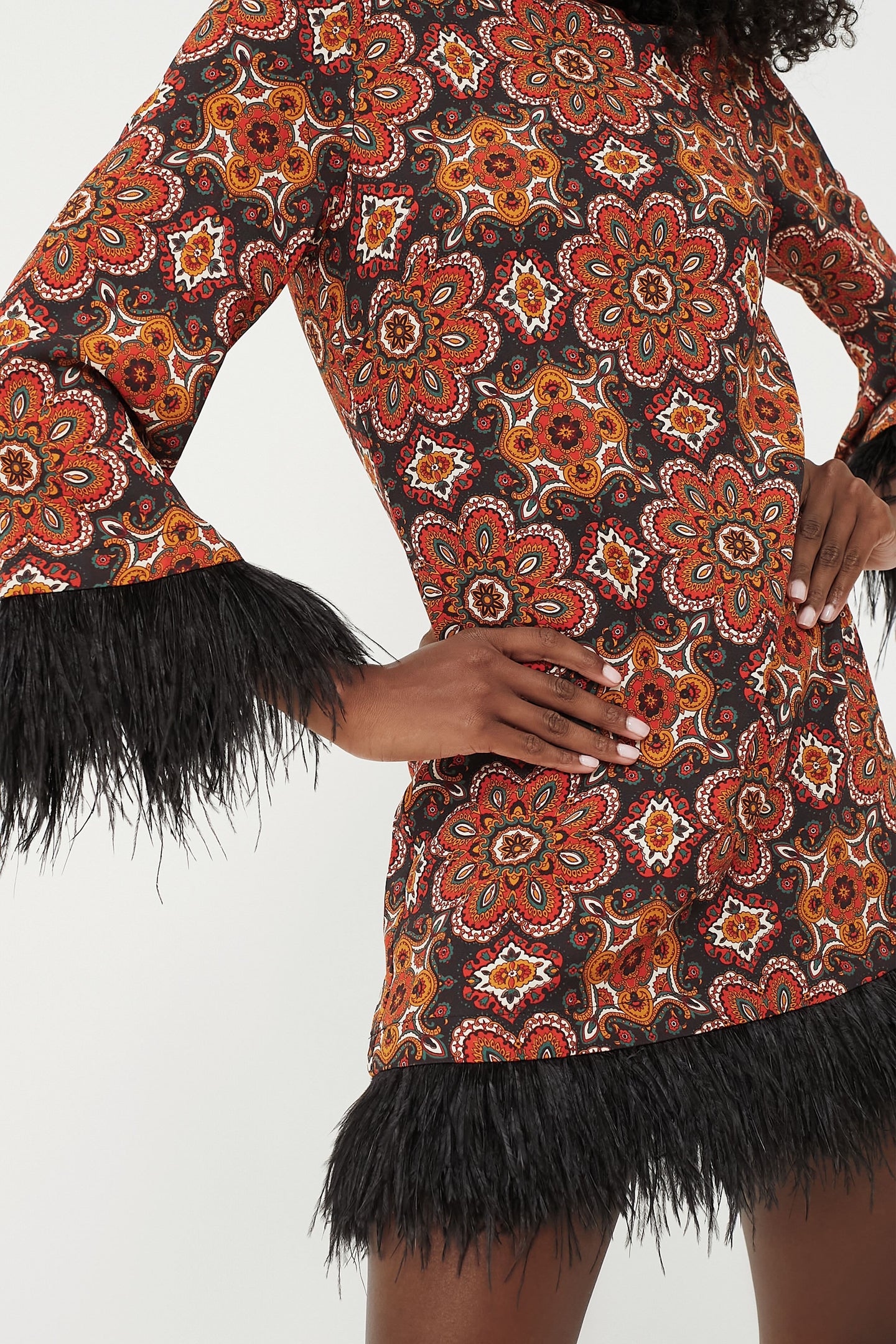 Scarf Medallion Chai Tea Vida Dress