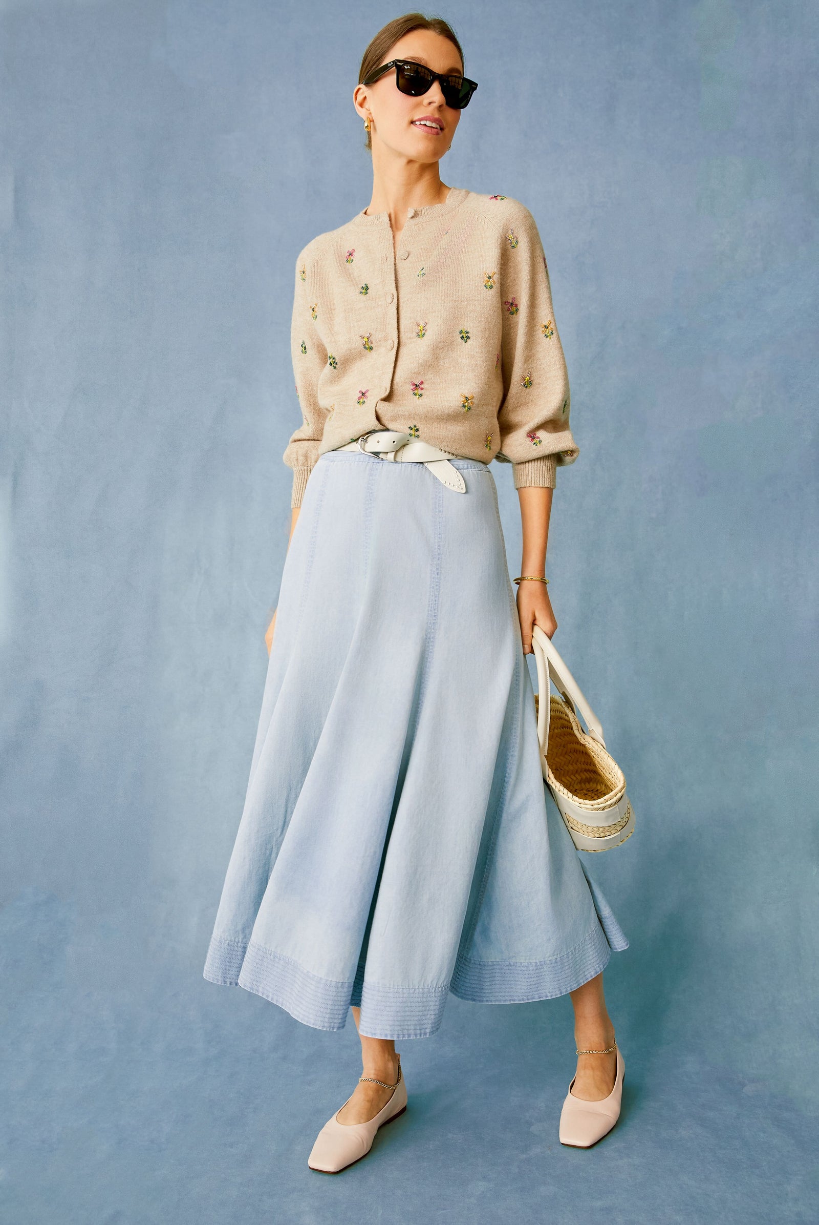 Nude Augusta Ballet Flats