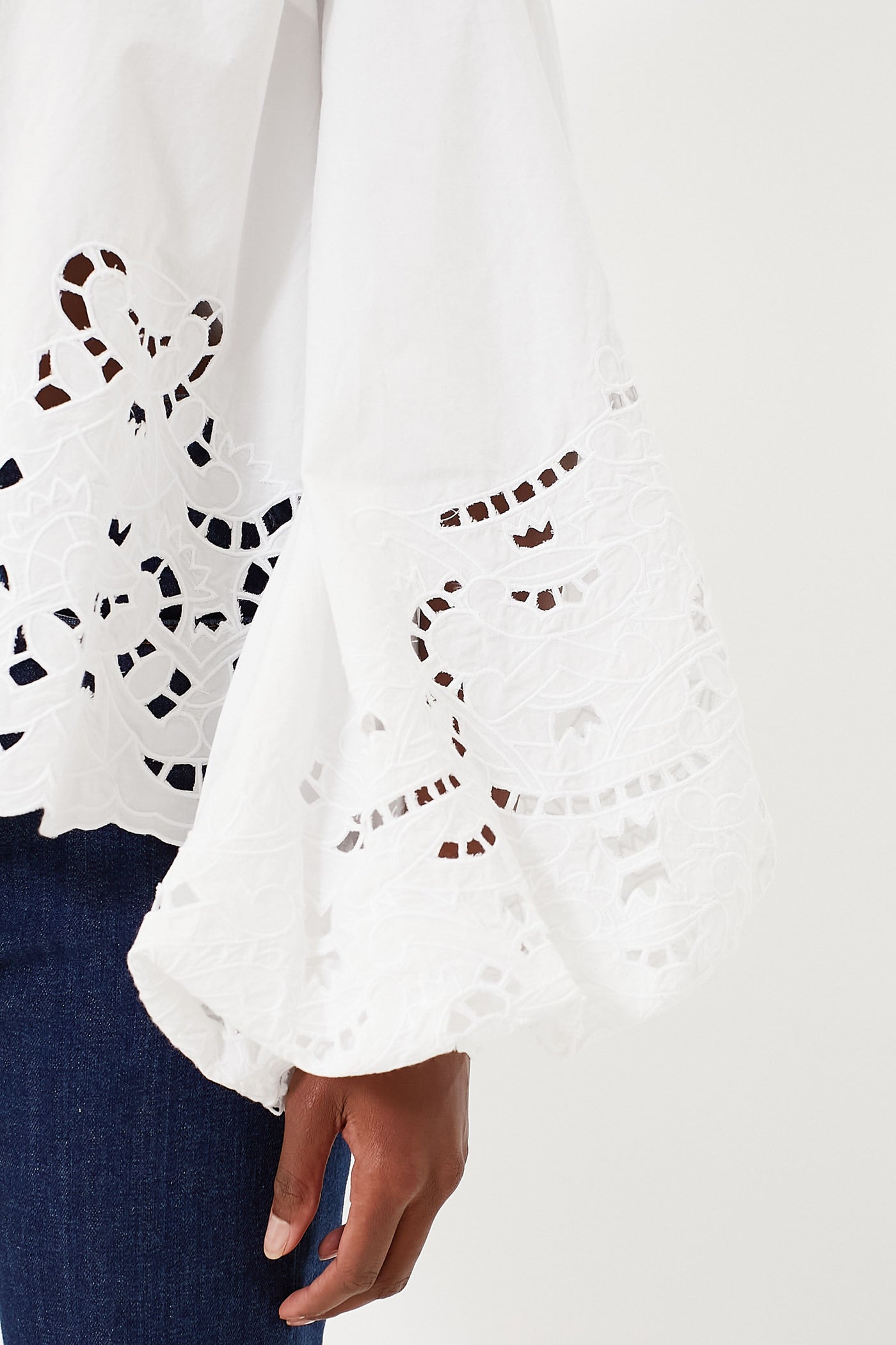 Poplin Lace Blouse