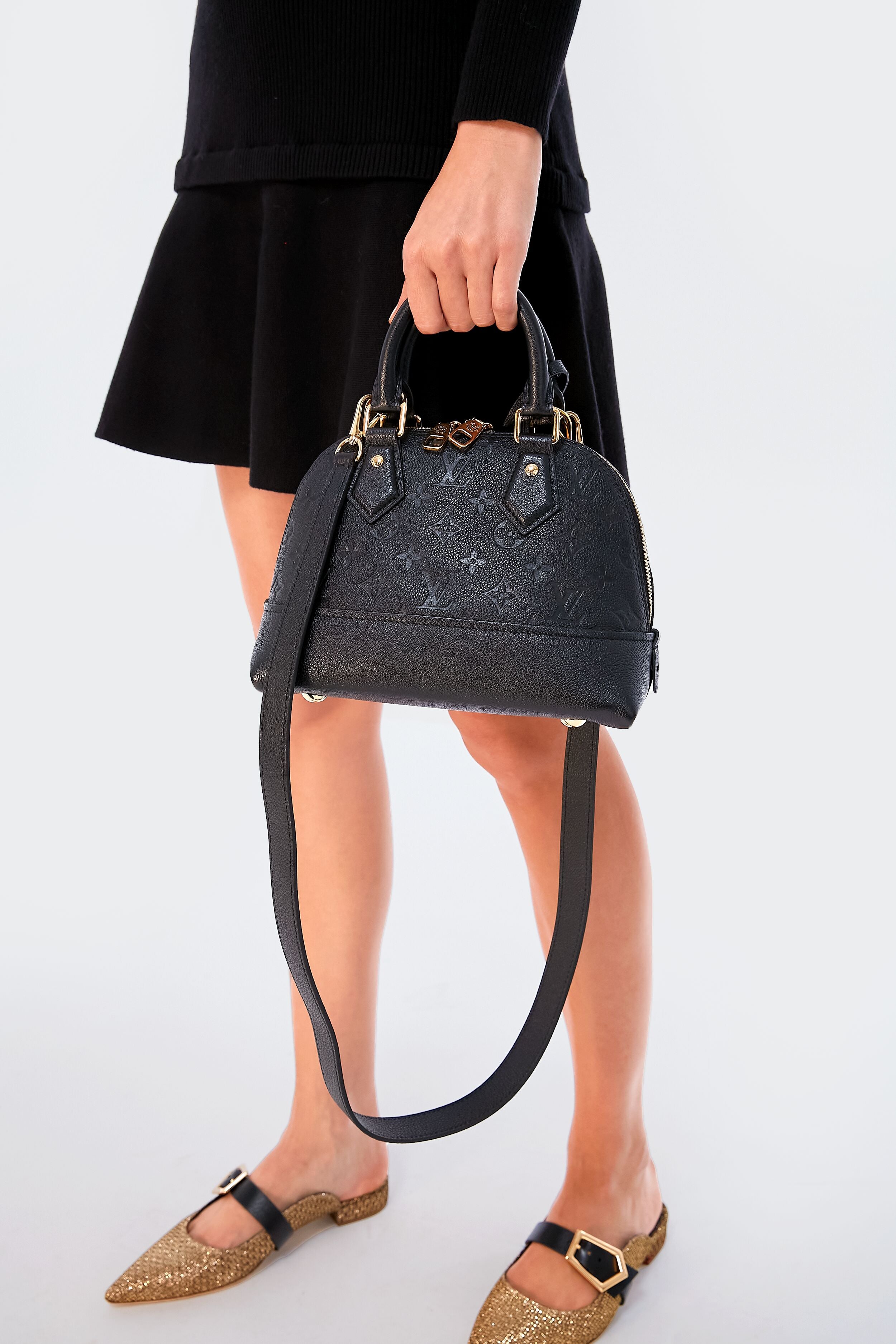 Louis Vuitton Noir Neo Alma BB Monogram Empriente Crossbody