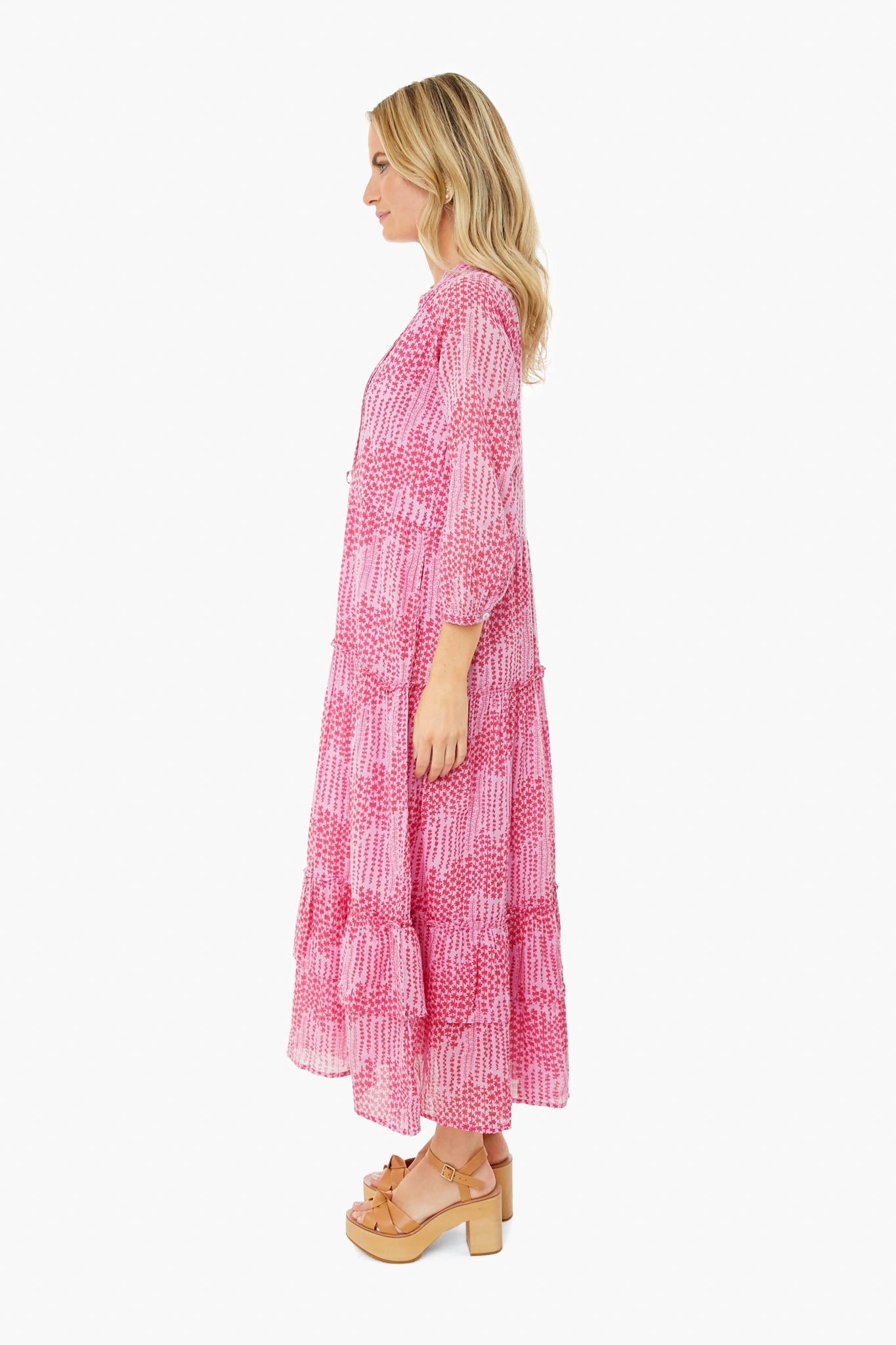 Maiden Grass Vivid Pinks Bazaar Dress