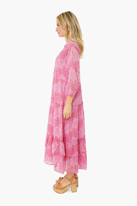 Maiden Grass Vivid Pinks Bazaar Dress
