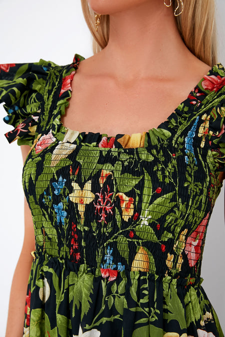 Noir Blooming Botanical Mallie Dress