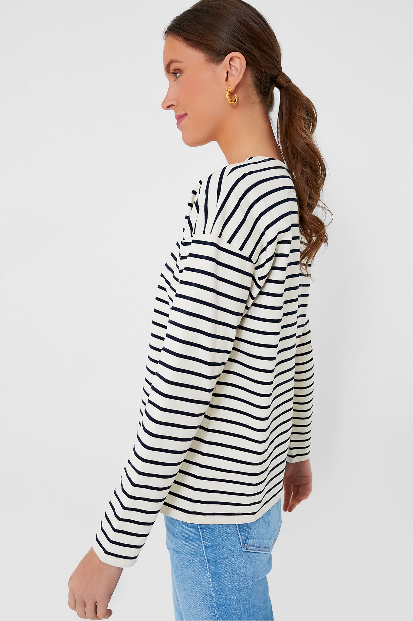 The Cream and Navy Boyfriend