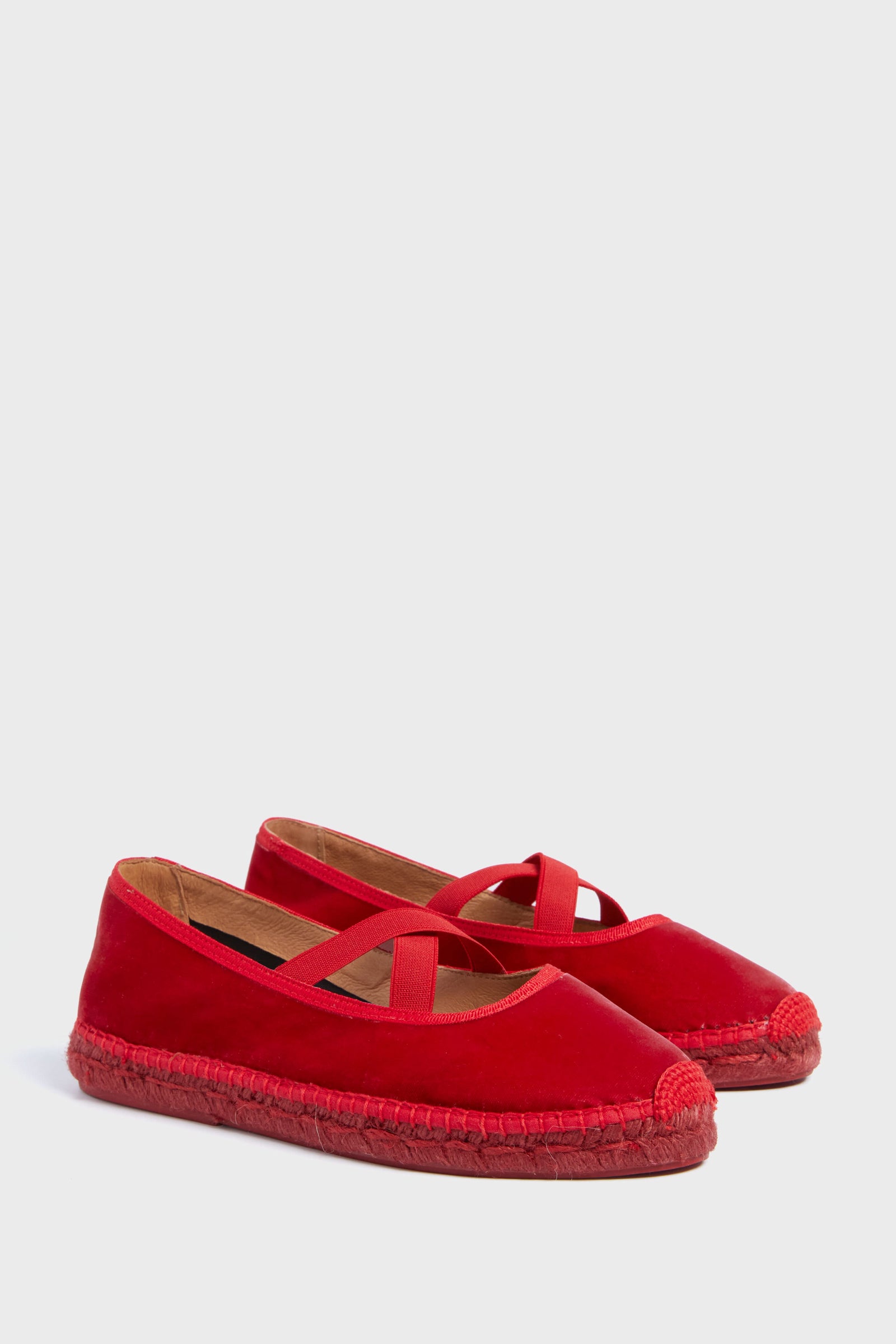 Lipstick Chico Velvet Espadrilles