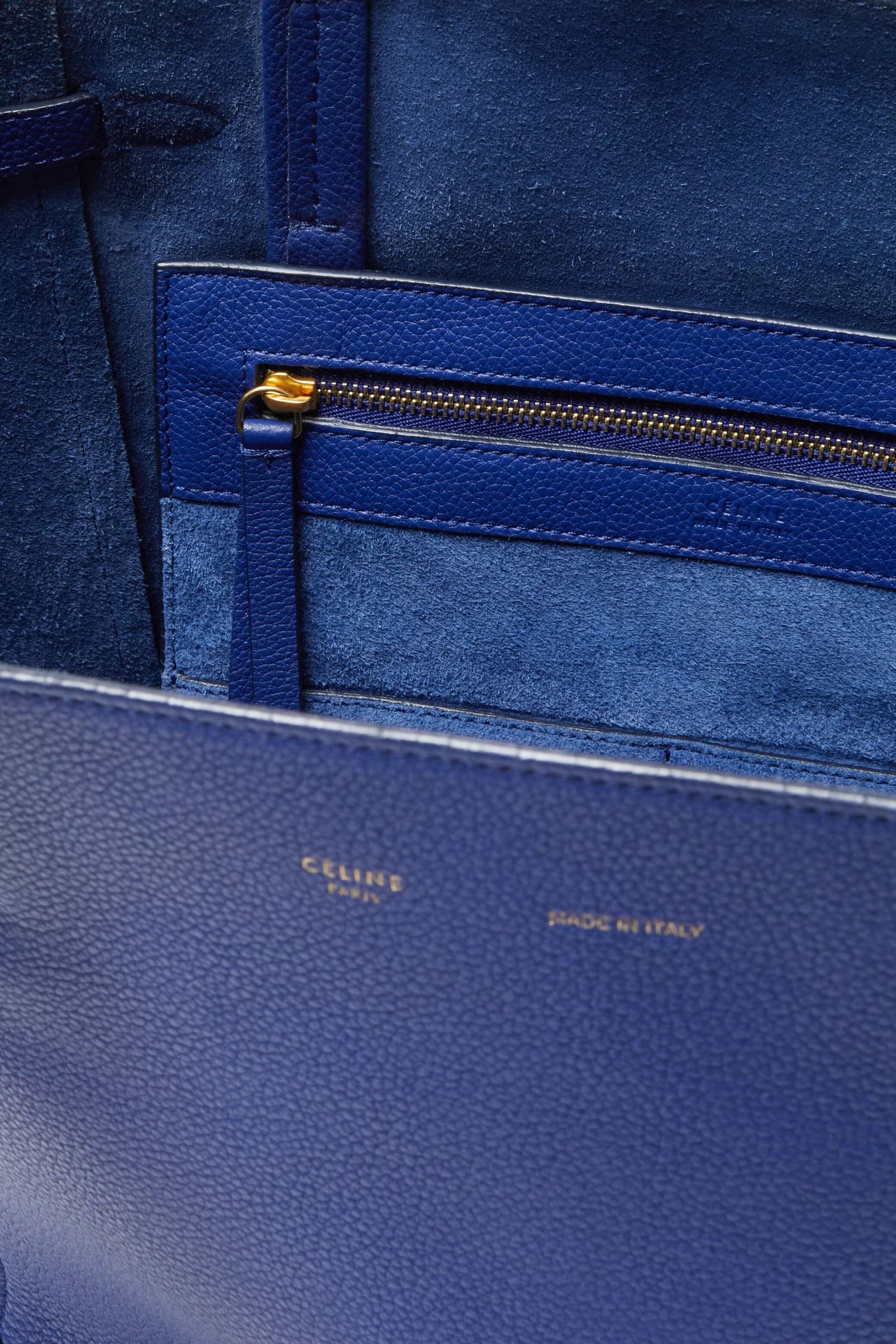 Celine Blue Phantom Cabas Tote