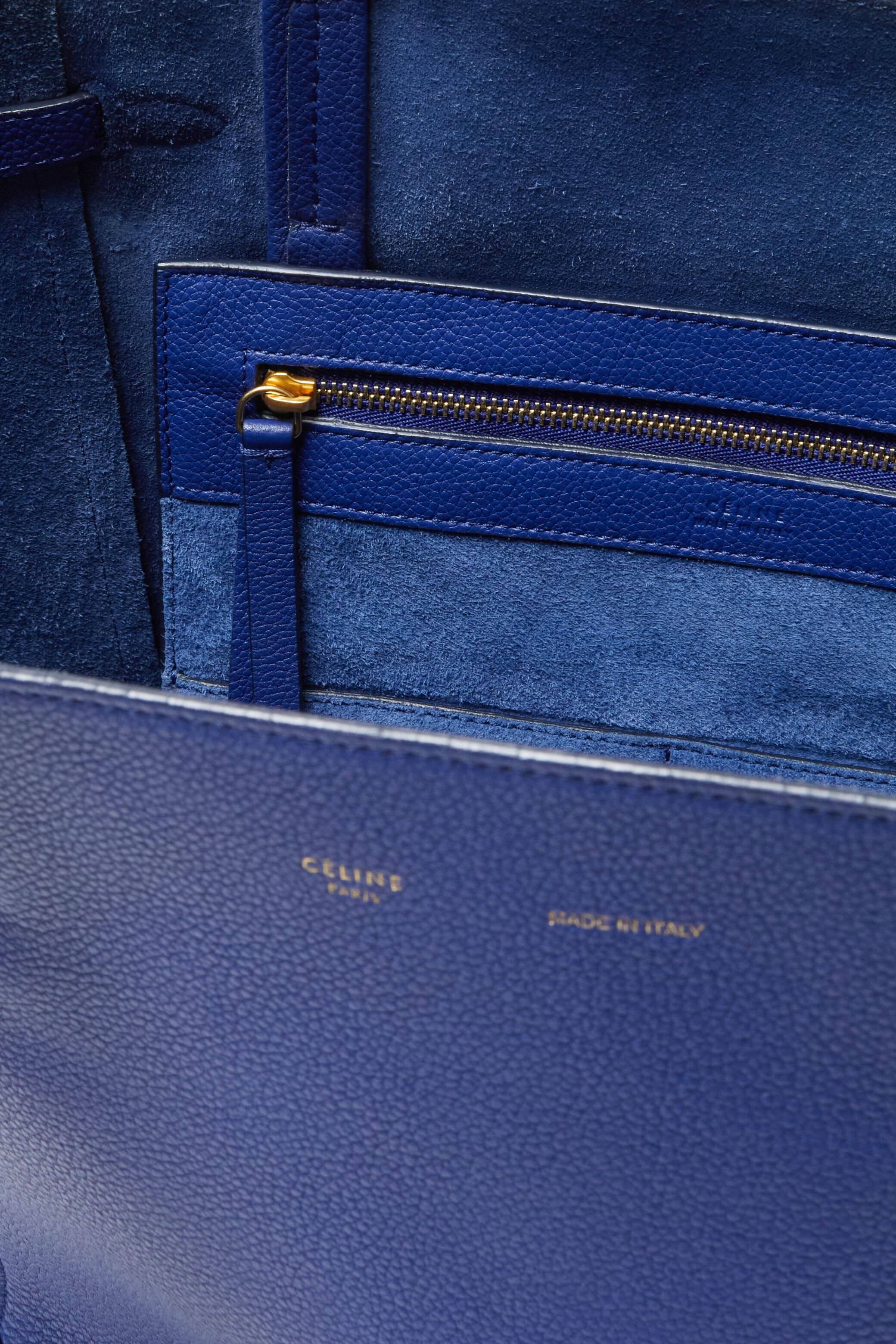 Celine Blue Phantom Cabas Tote