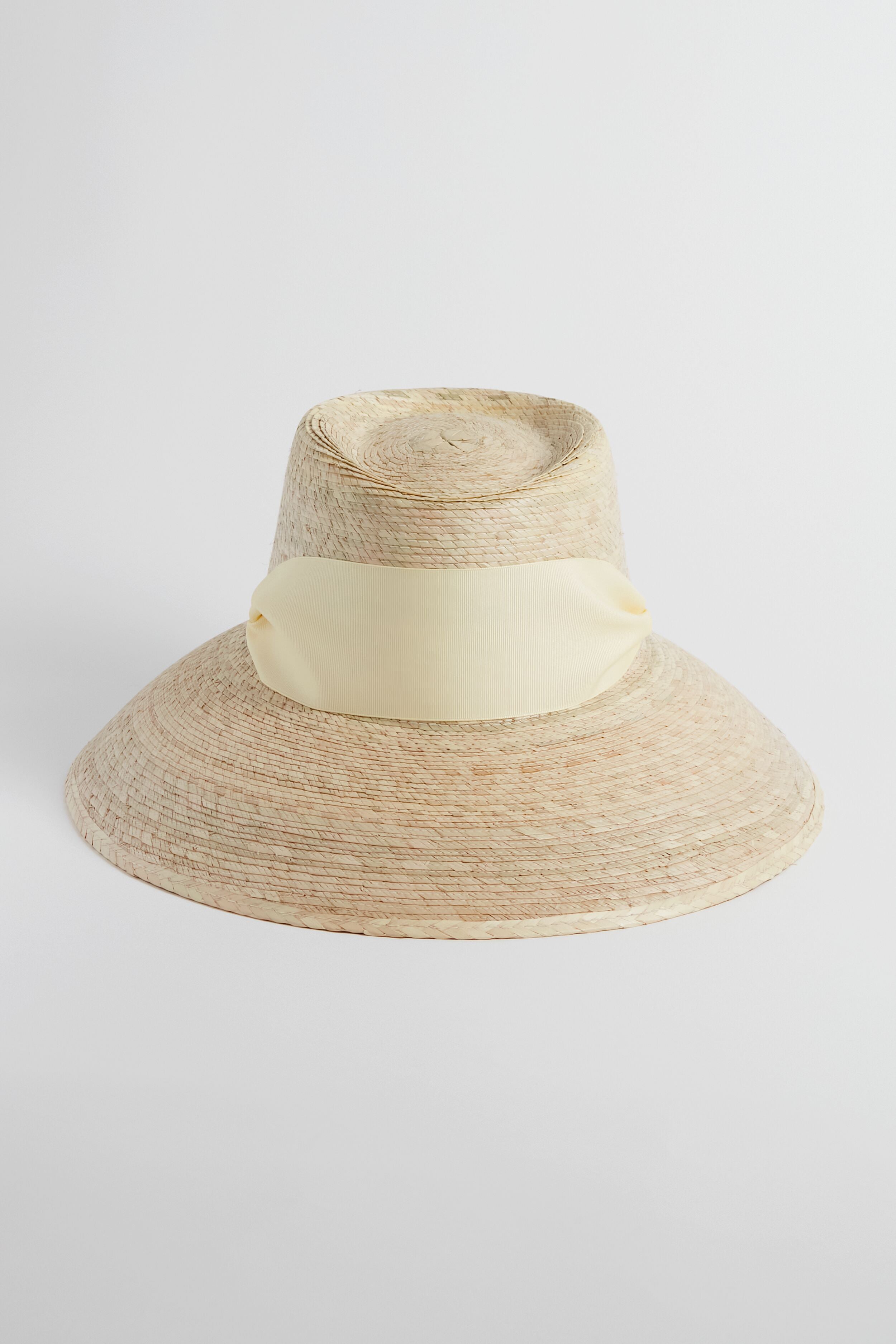 Wide Ivory Grosgrain Wildflower Hat | Sarah Bray Bermuda