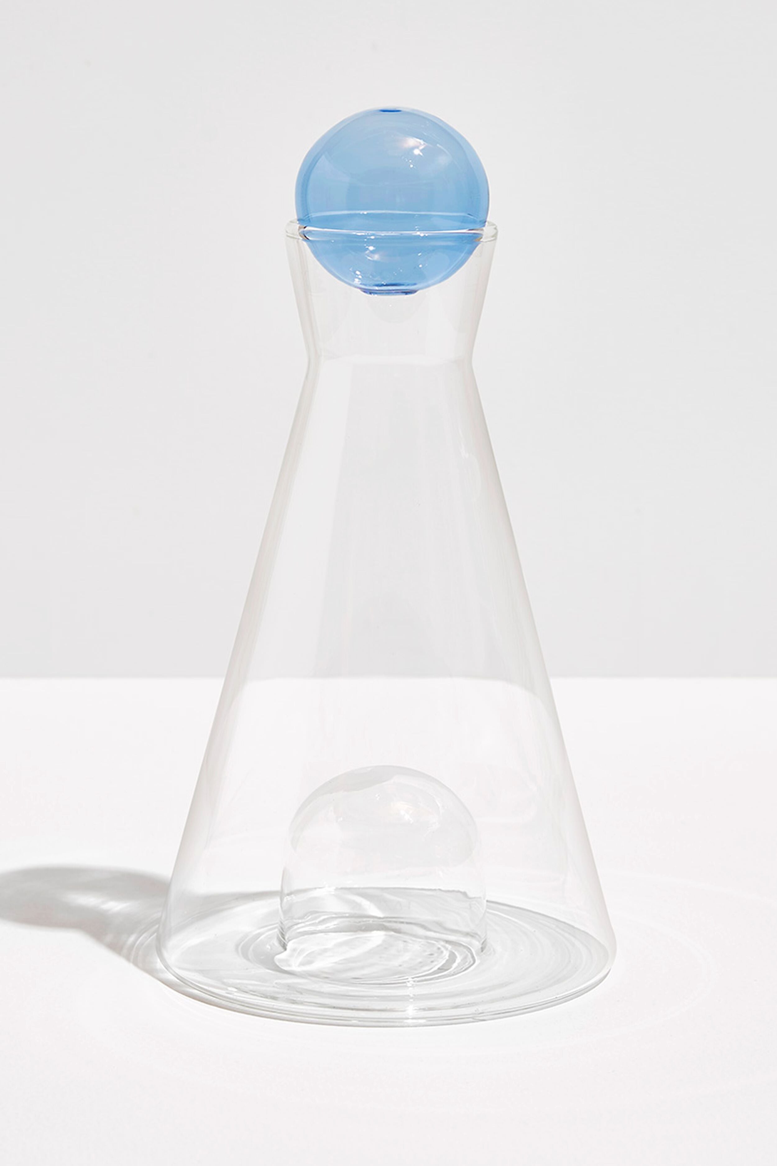 Clear and Blue Vice Versa Carafe