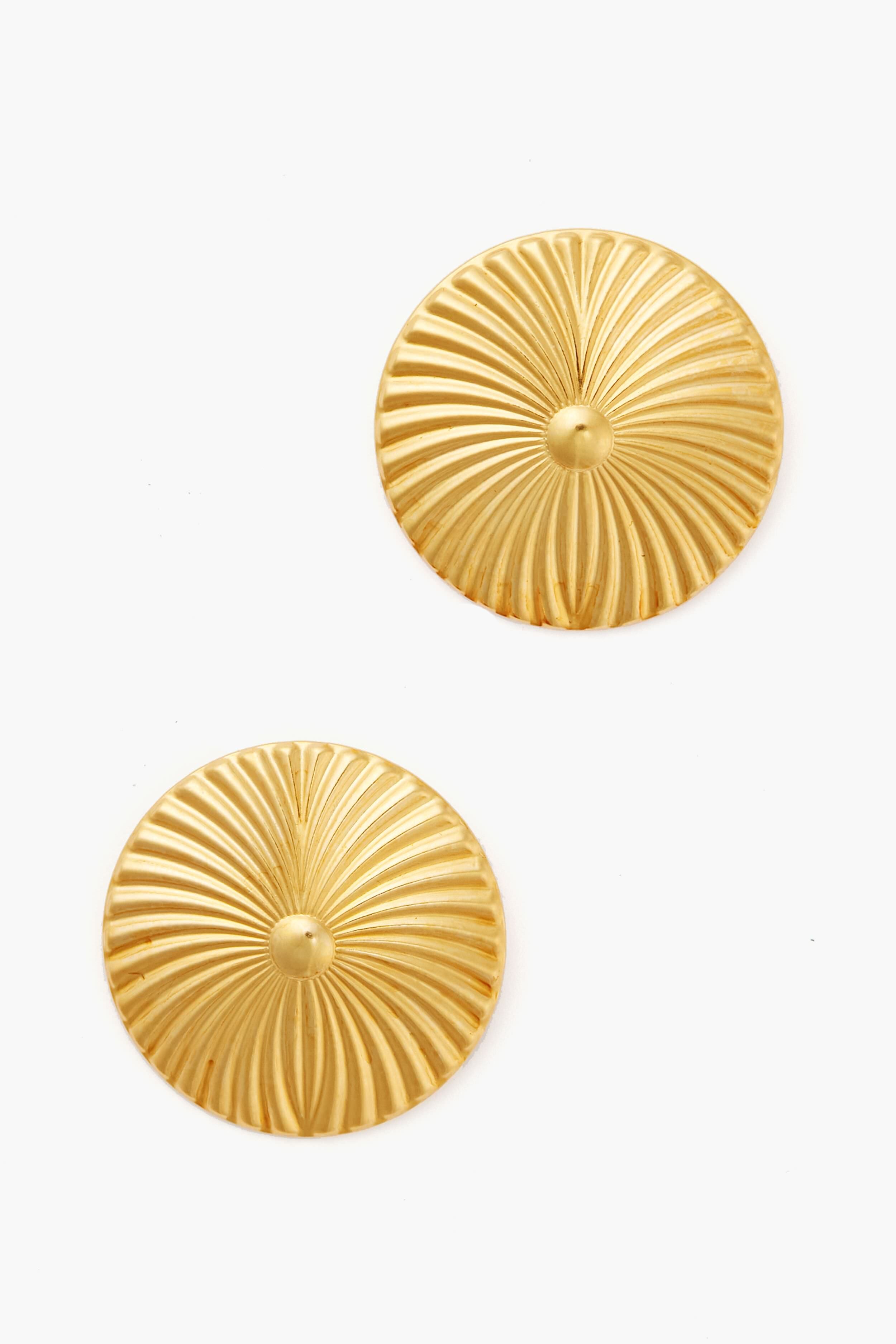 Delicate Fringe Stud Earring, Gold - Boutique 44