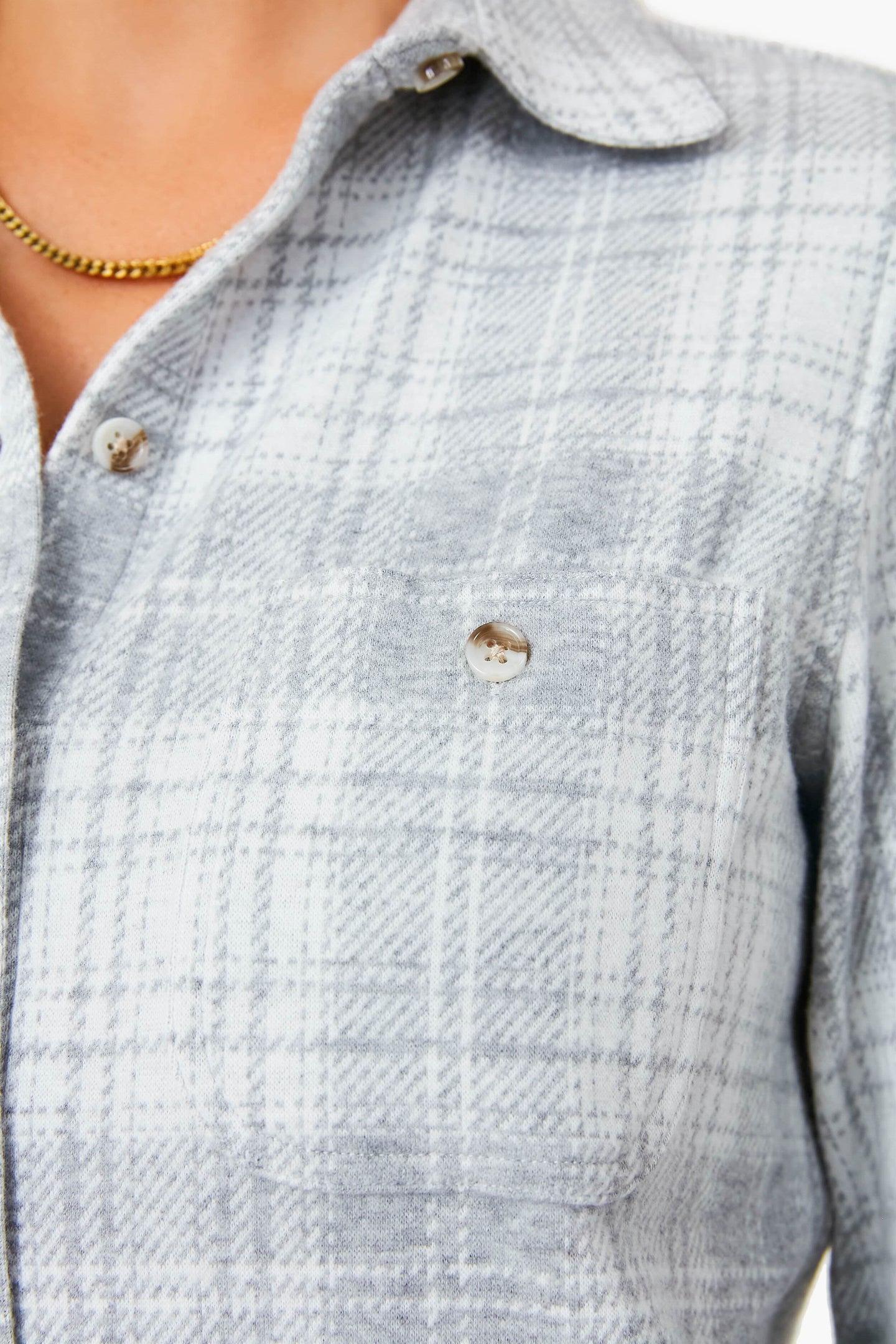 Winter Clouds Plaid Legend Sweater Shirt