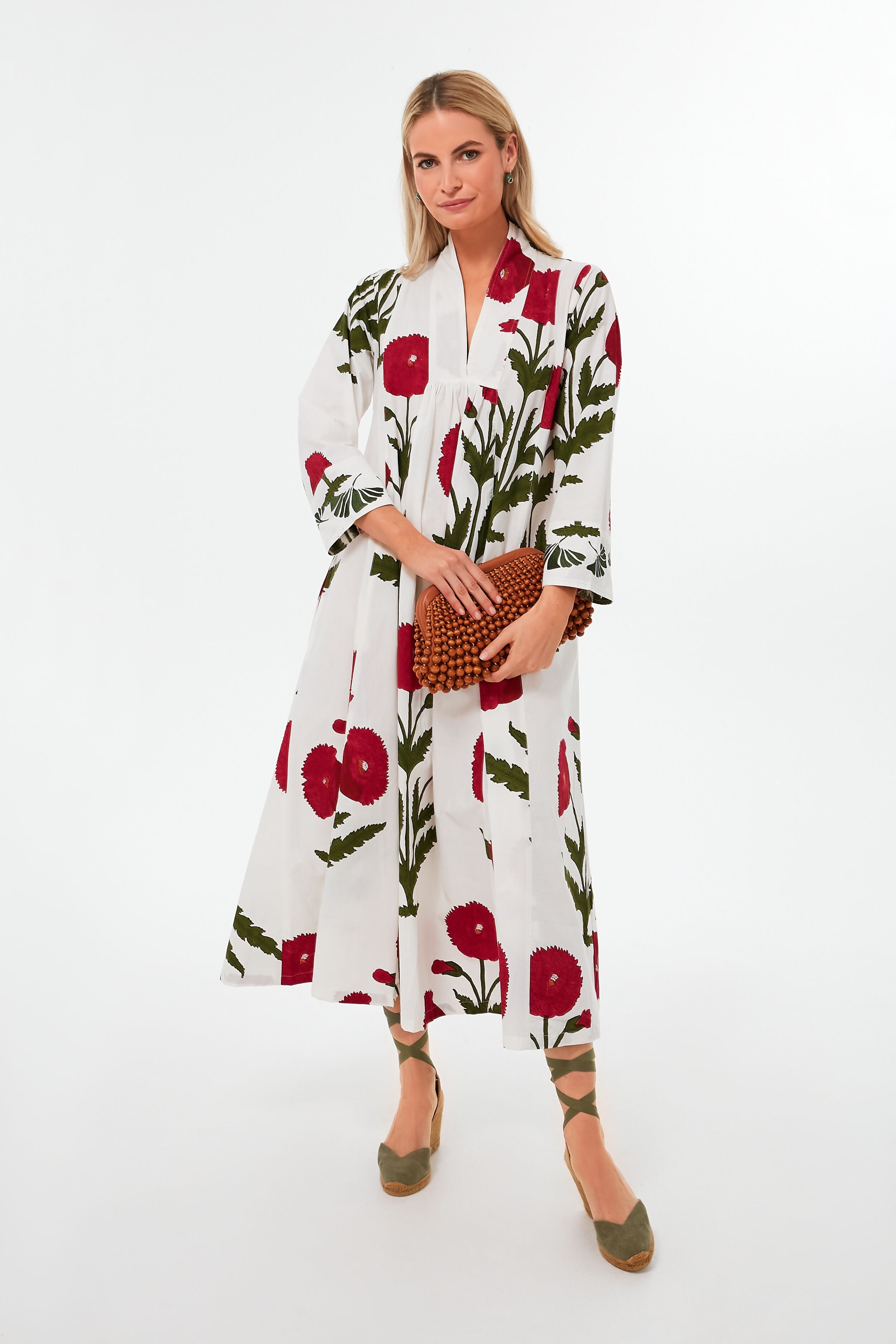 Red Poppy Krait Kaftan