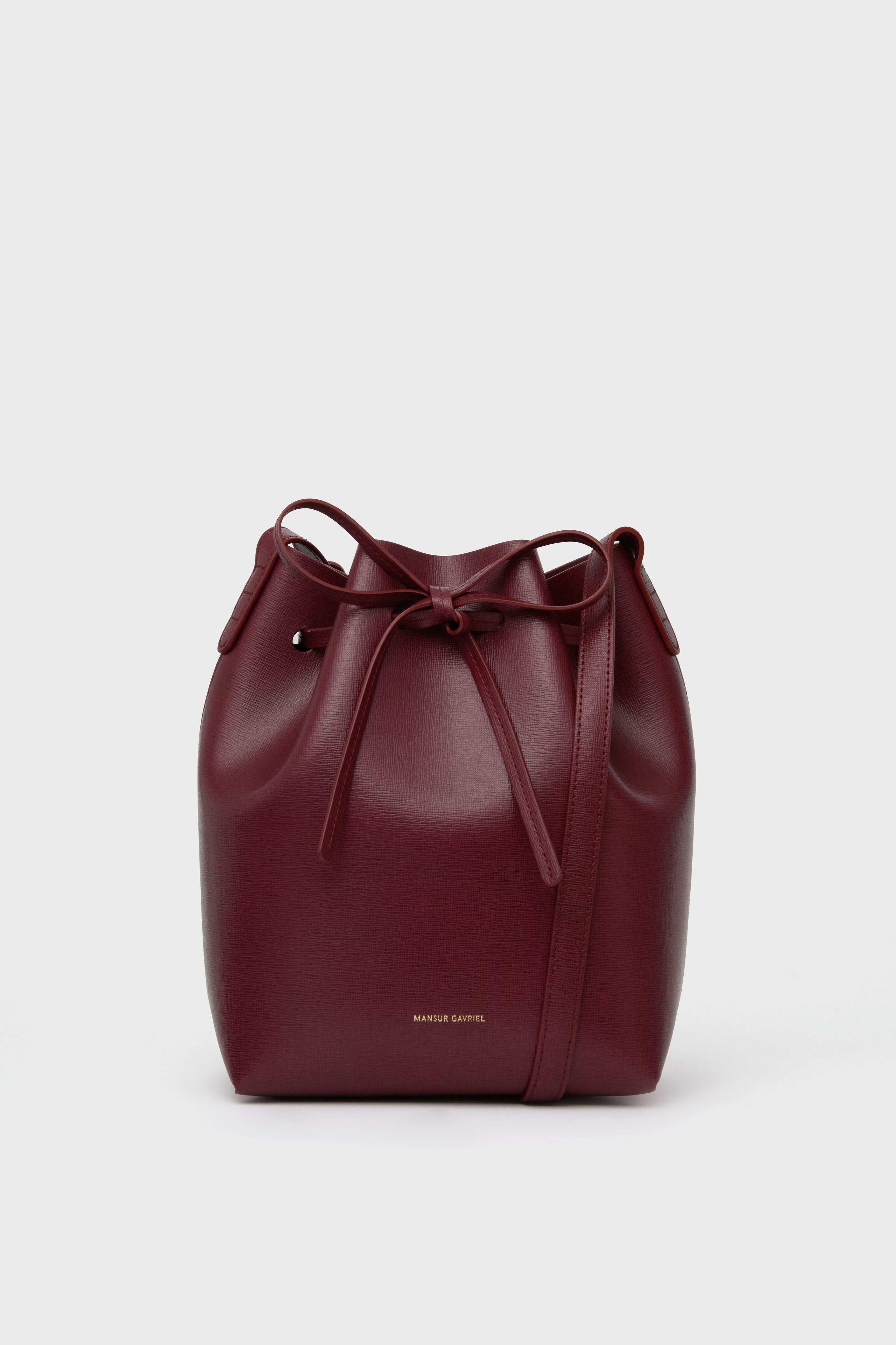 Claret Mini Bucket Mansur Gavriel