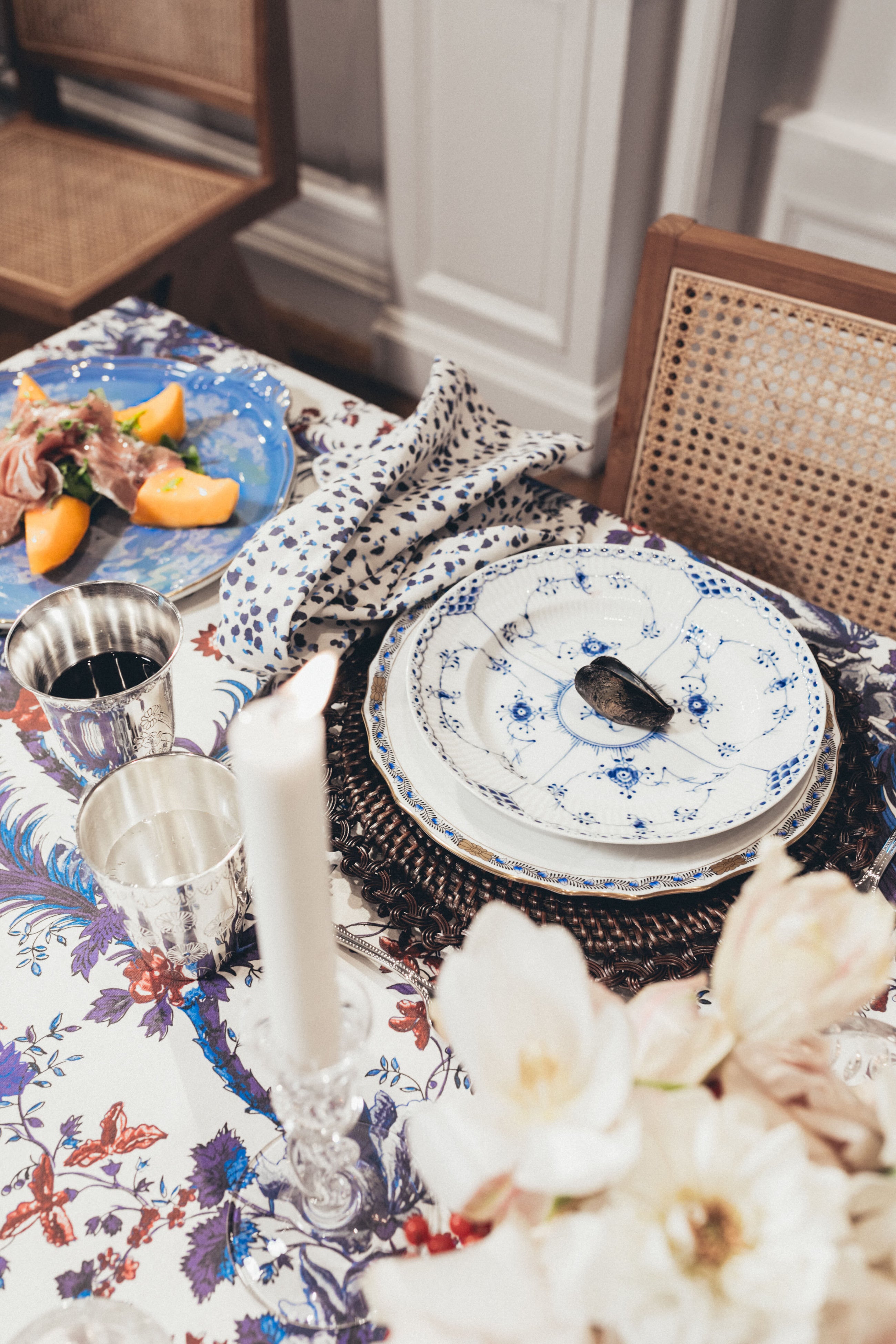 Oriente Italiano Pervinca Round Cake Plate