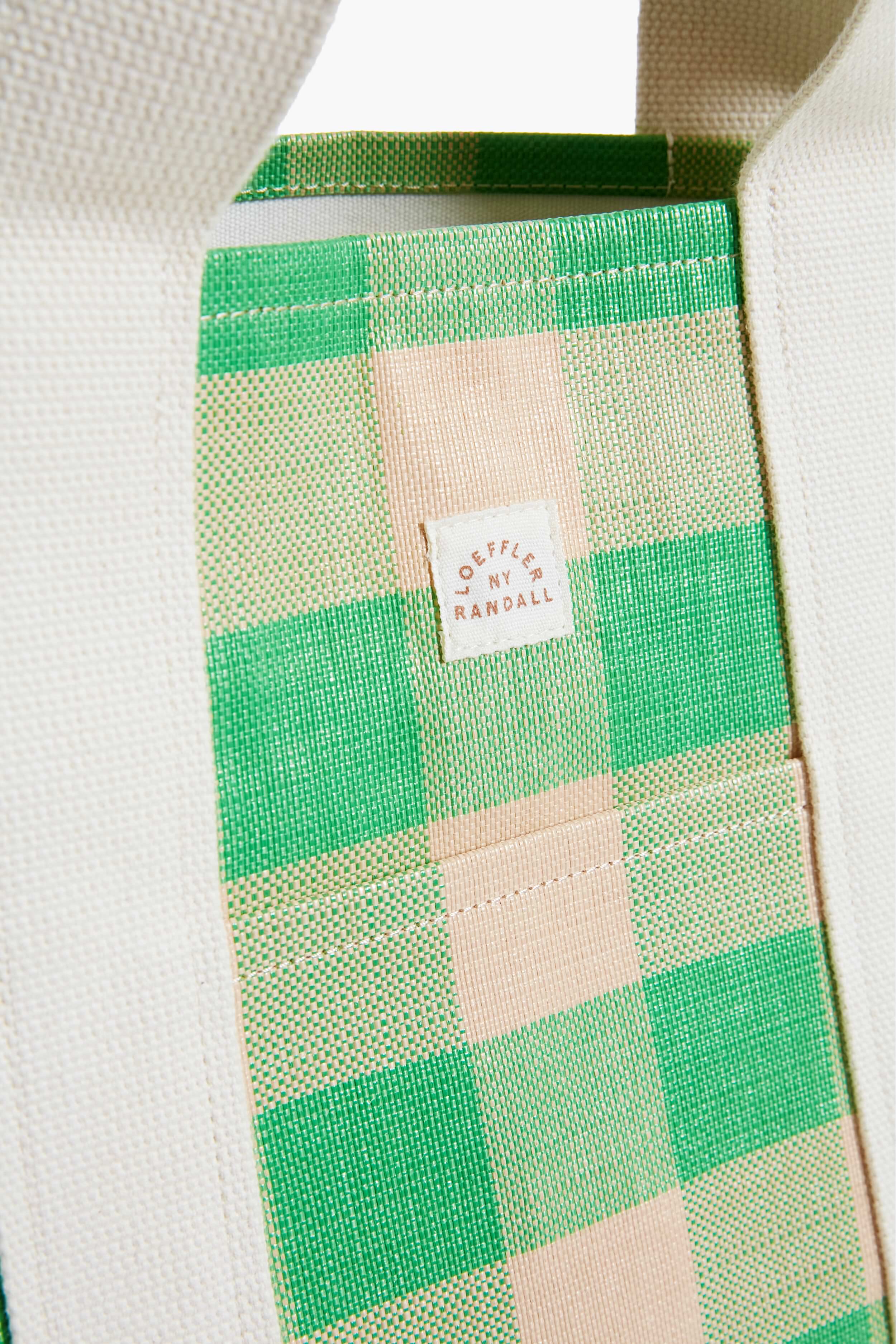 Green and Butterscotch Bodie Oversized Tote