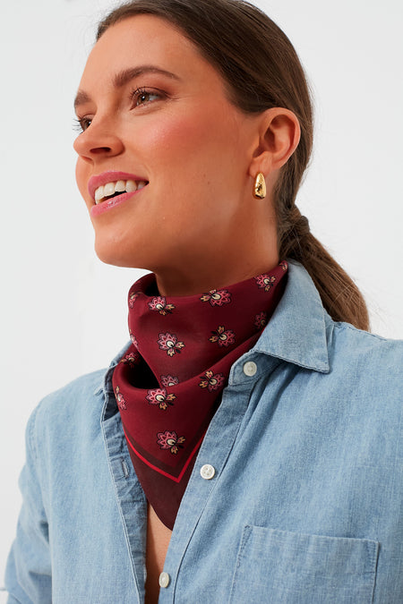 Mulberry Half Drop Silk Scarf