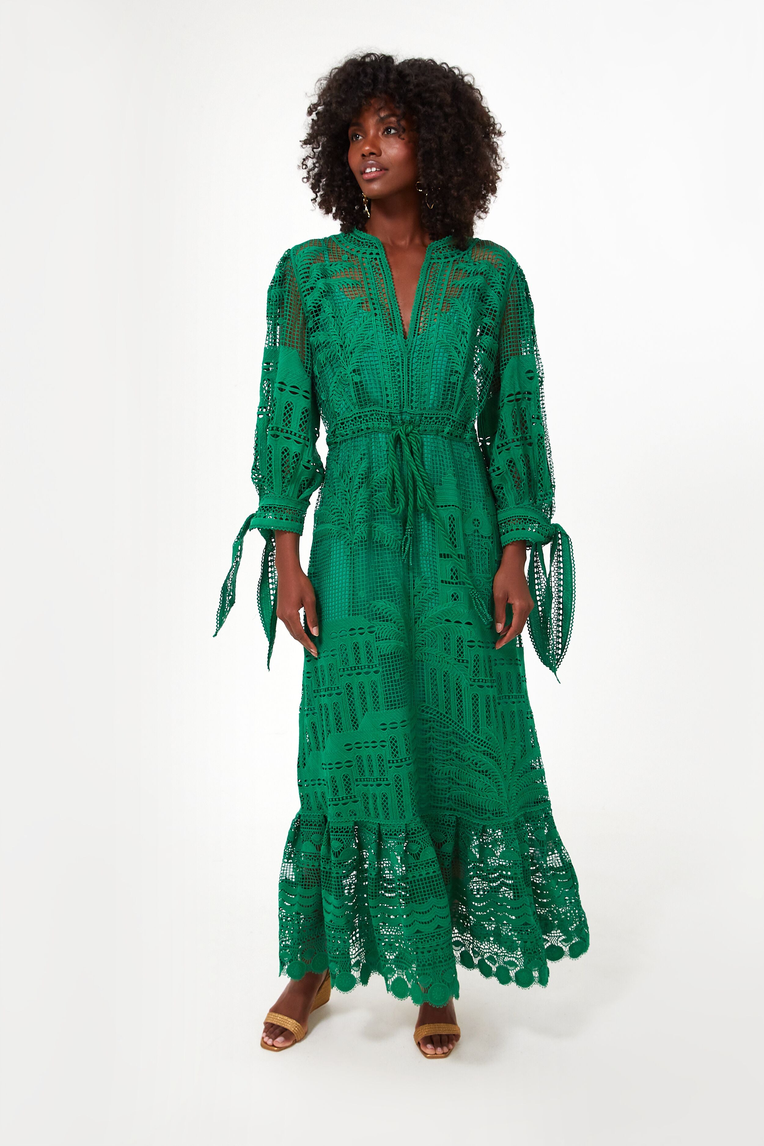 Green Morada Boa Guipure Dress | Farm Rio