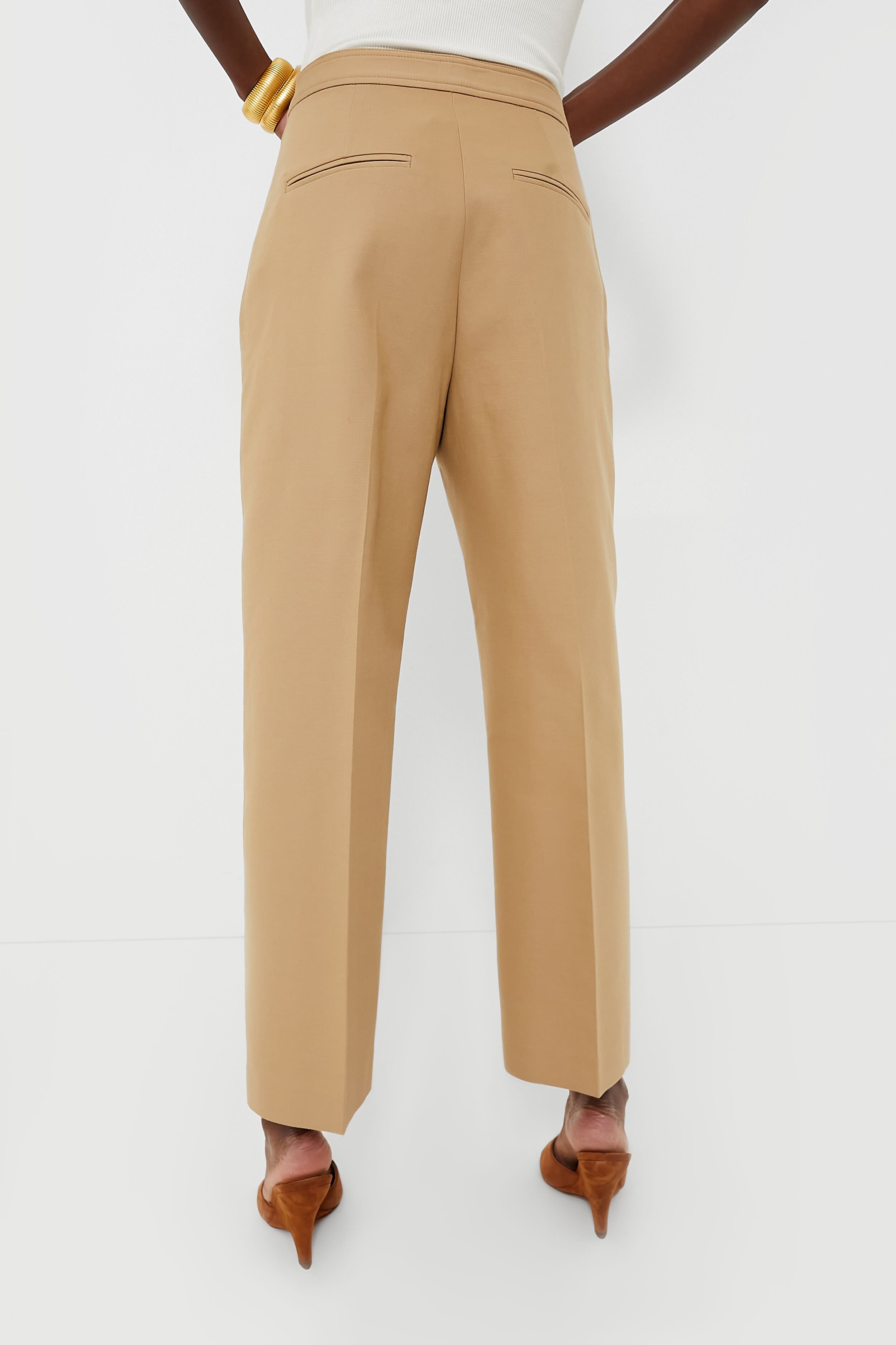 Lauren Ralph Lauren Stretch Cotton Blend Cropped Pants