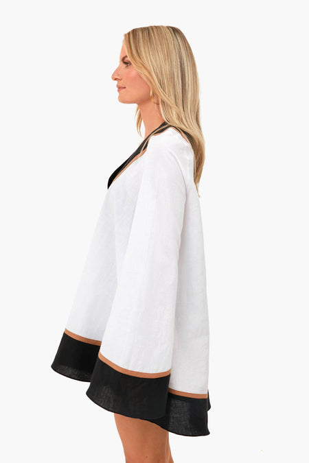 Colorblock Linen Cassia Coverup