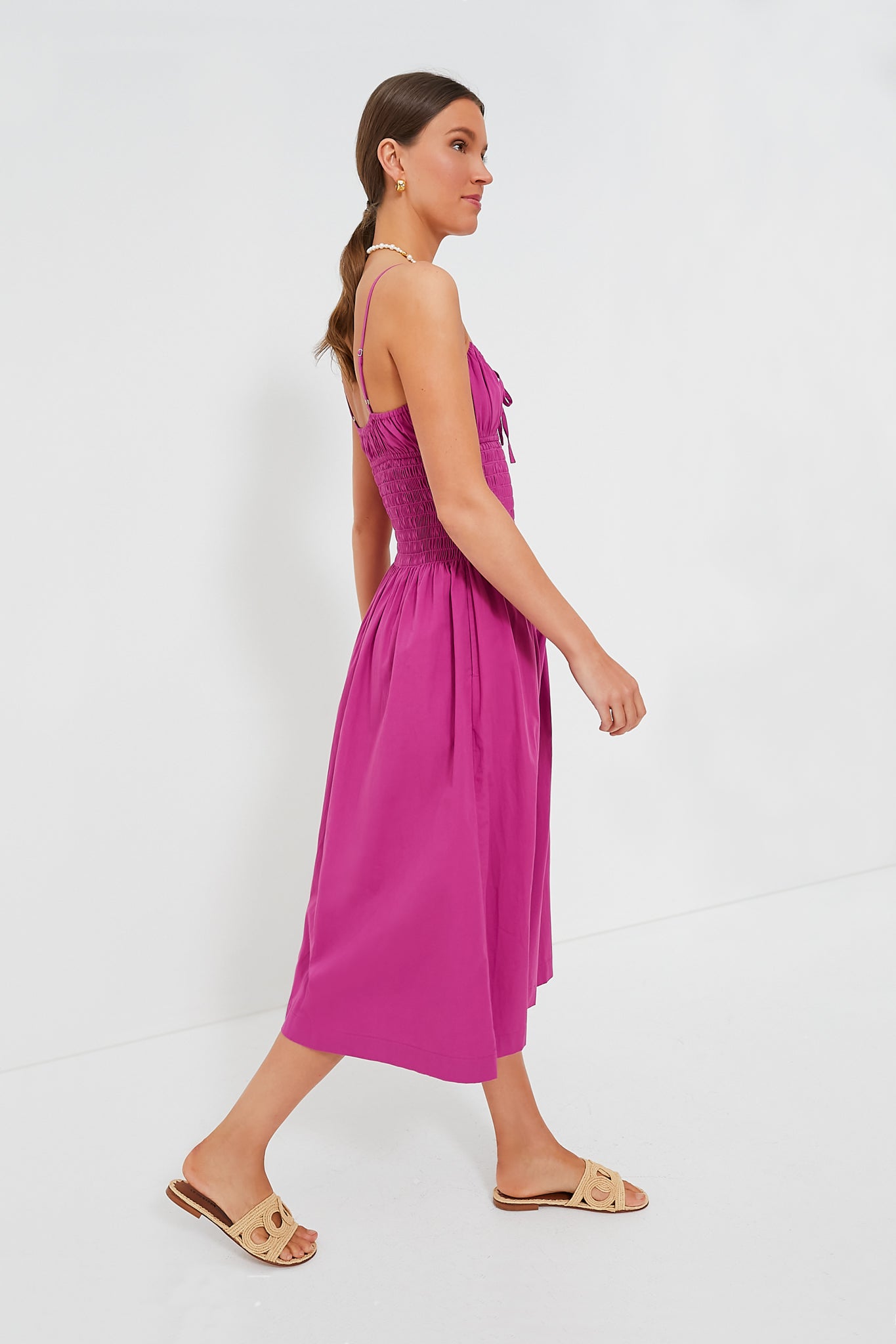 Eliza Wide Shoulder Strap Dress with Sash – SOTP