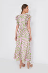 Green and Pink Tiger Stacey Dress