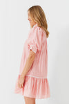 Pink Puff Sleeve Beatrix Dress