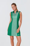 Ditsy Daisy Roxana Half Zip Golf Dress