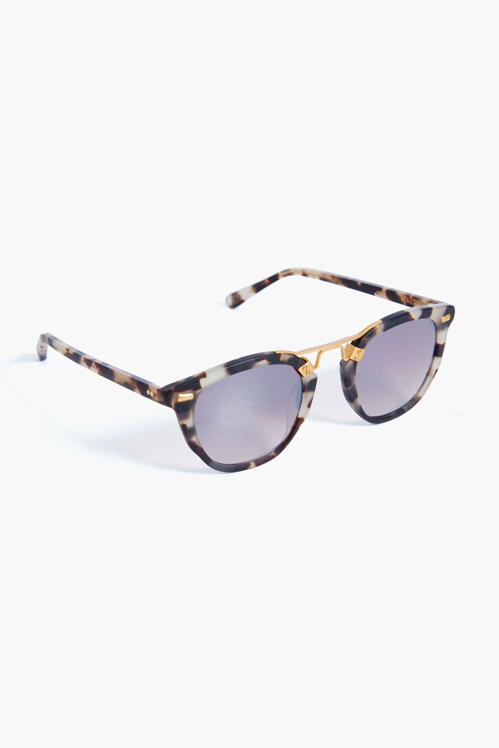Matte Malt Mirrored 24K Beau Sunglasses