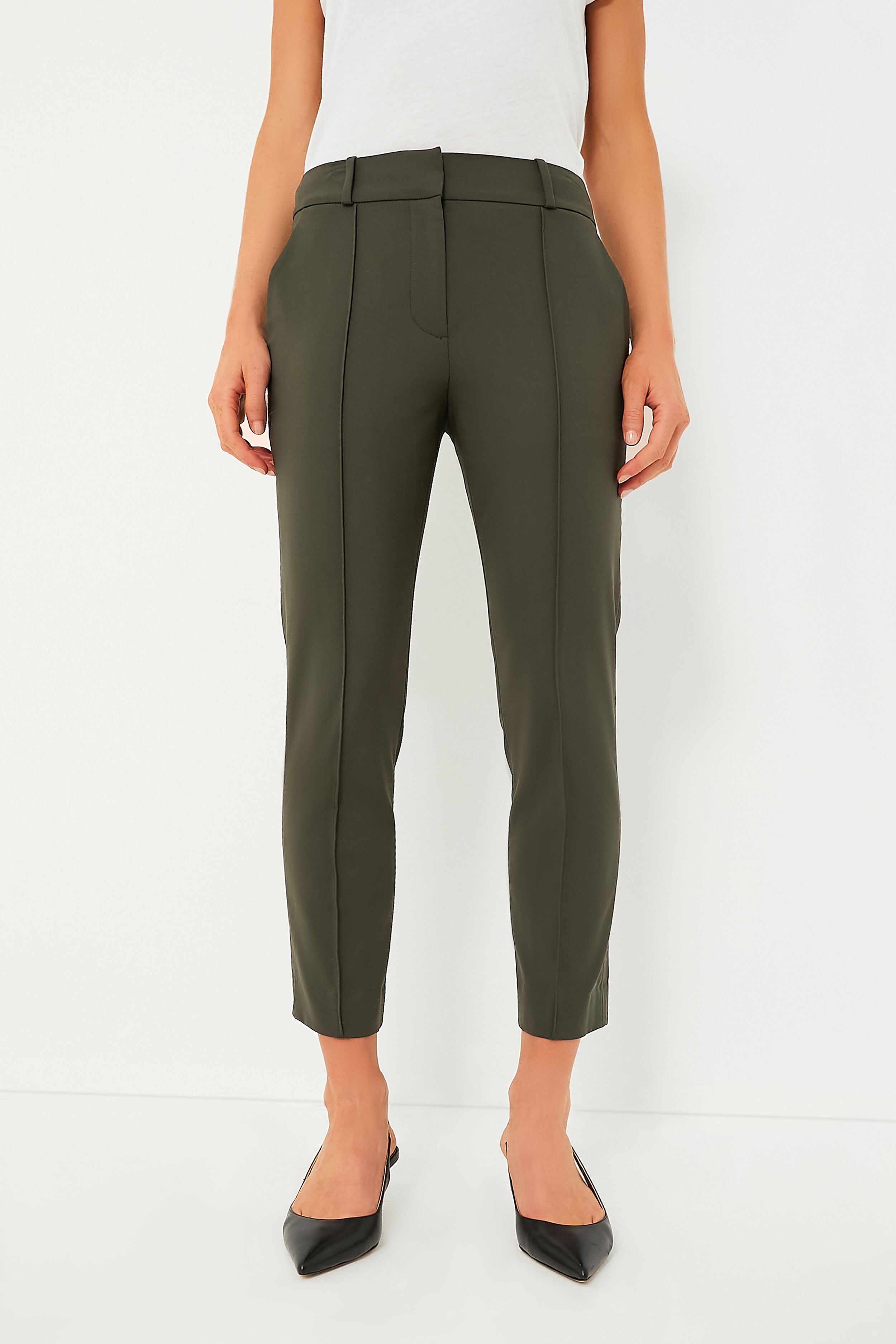 Veronica Beard Solid Green Dress Pants Size 12 - 79% off