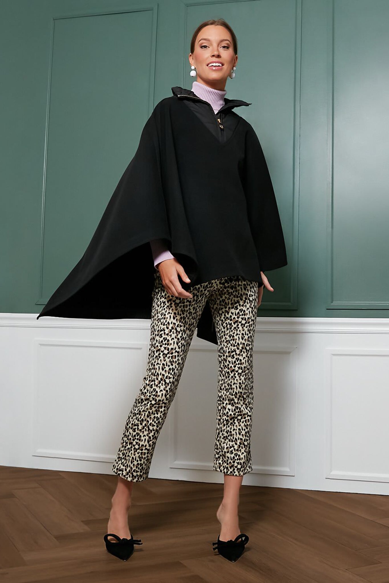 Shakti Lux Pants - Black Leopard