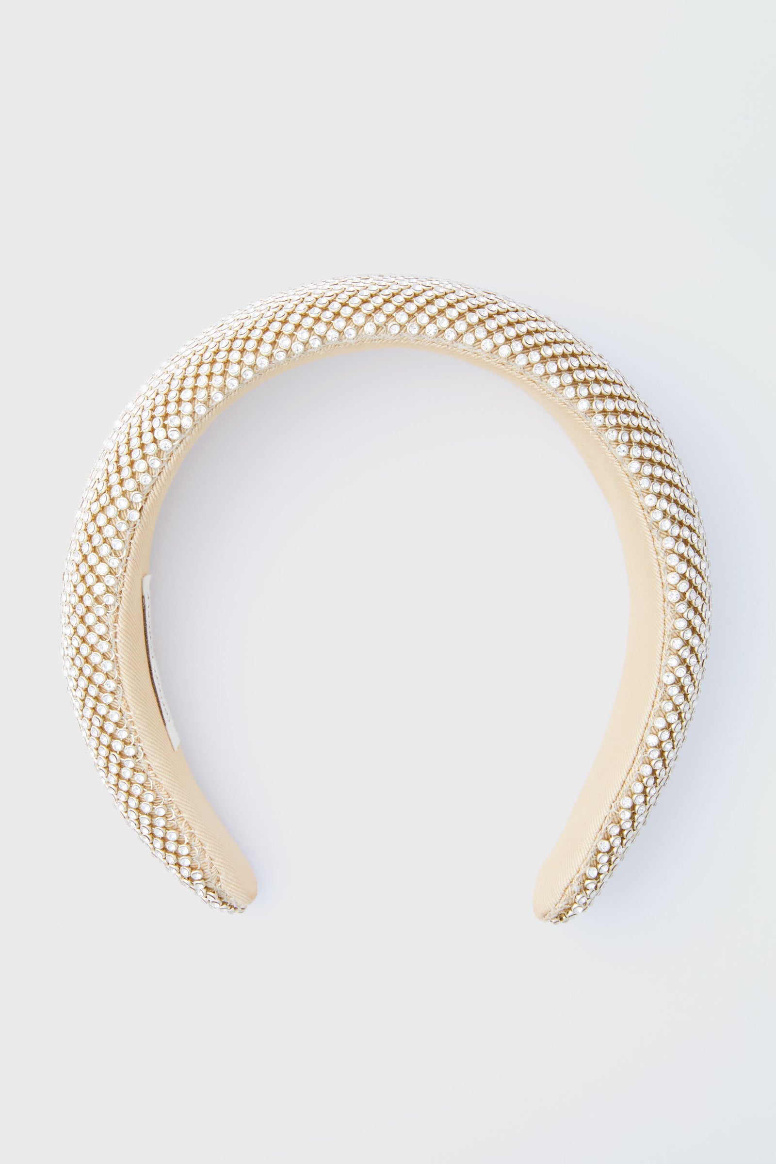 Gold Diamante Bellamy Puffy Headband
