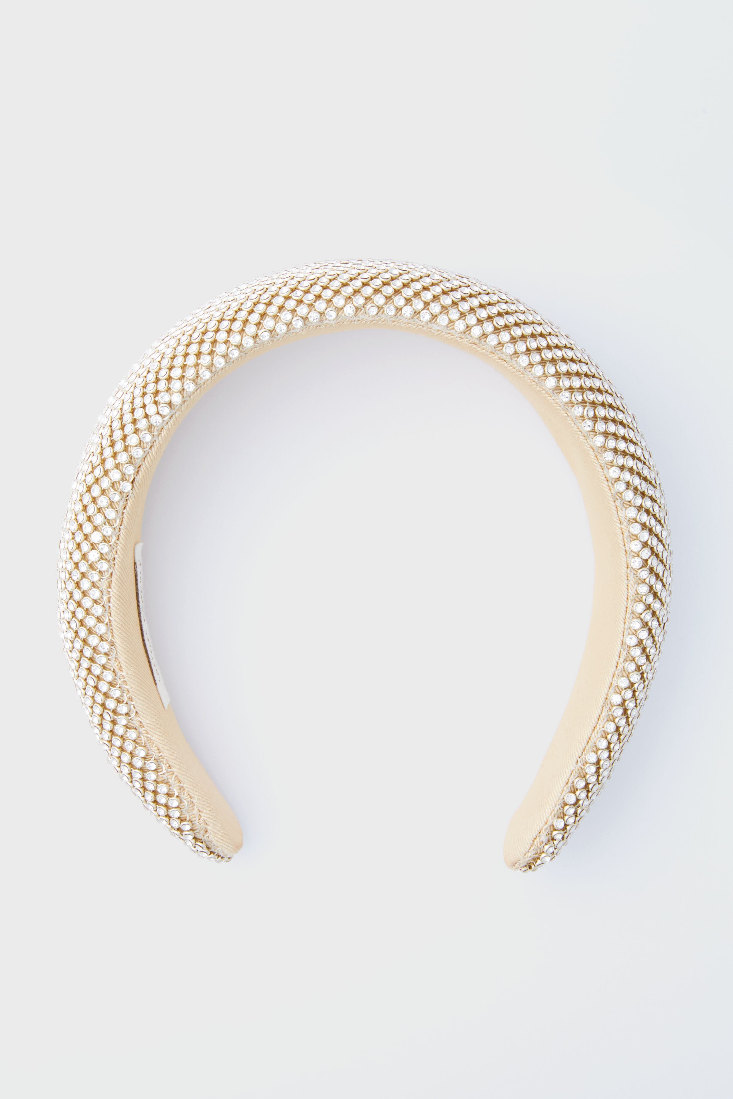 Gold Diamante Bellamy Puffy Headband