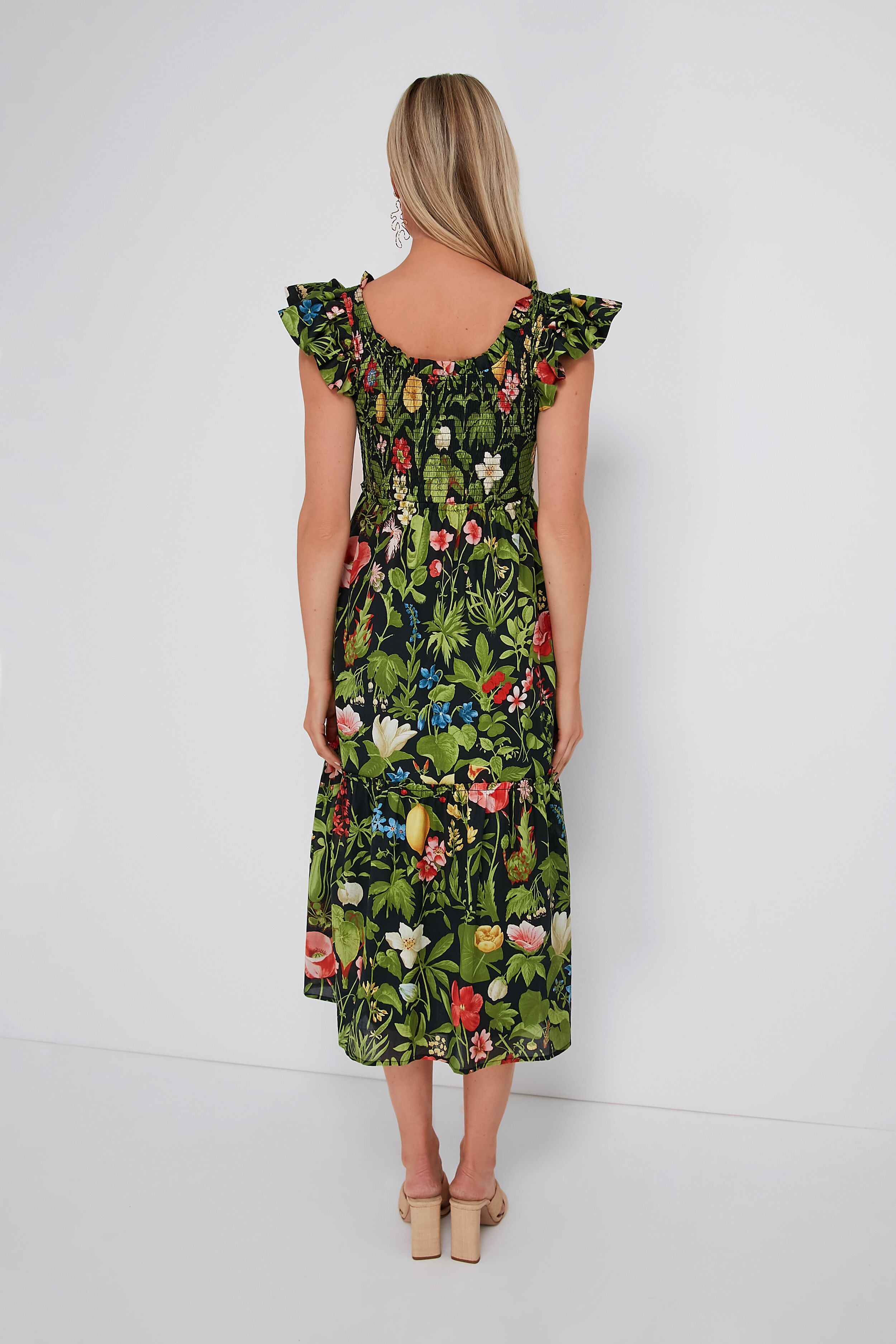 Noir Blooming Botanical Mallie Dress