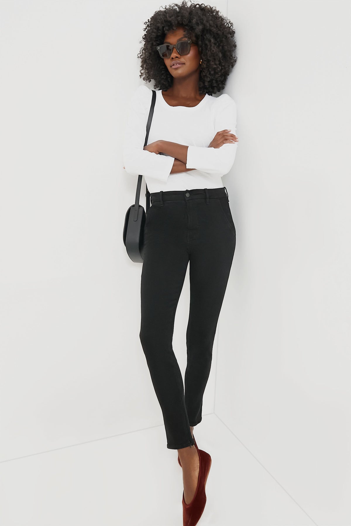 Vesty White Vesty Long Sleeve Crewneck | Pomander Place
