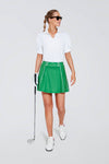 Green Piped 15 Inch Renee Golf Skirt