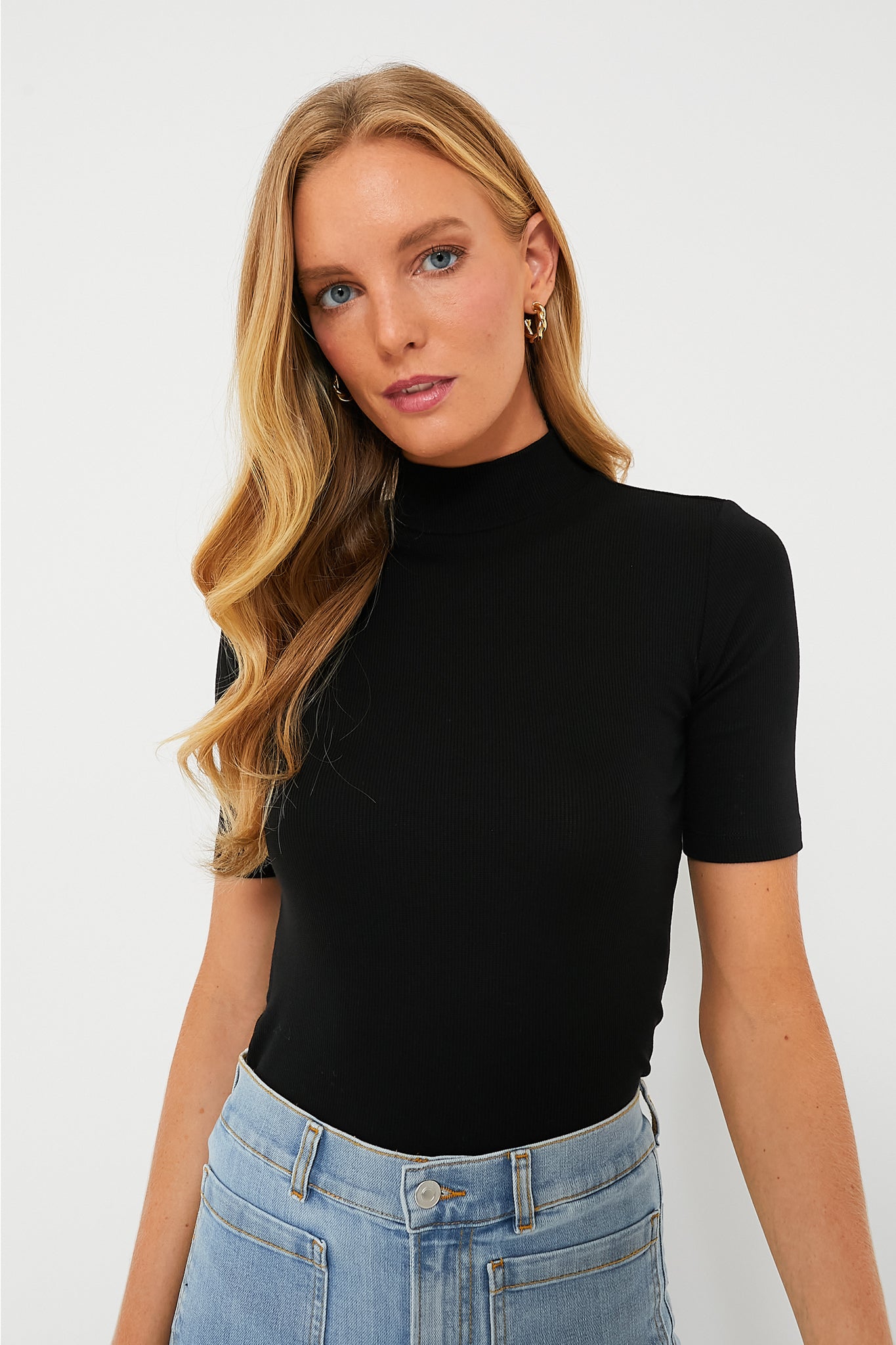 MARK & LONA MERCURY MOCK NECK TOPS 黒 MARK & LONA MERCURY MOCK