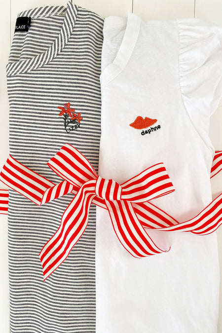 Floral Miller Striped Tee