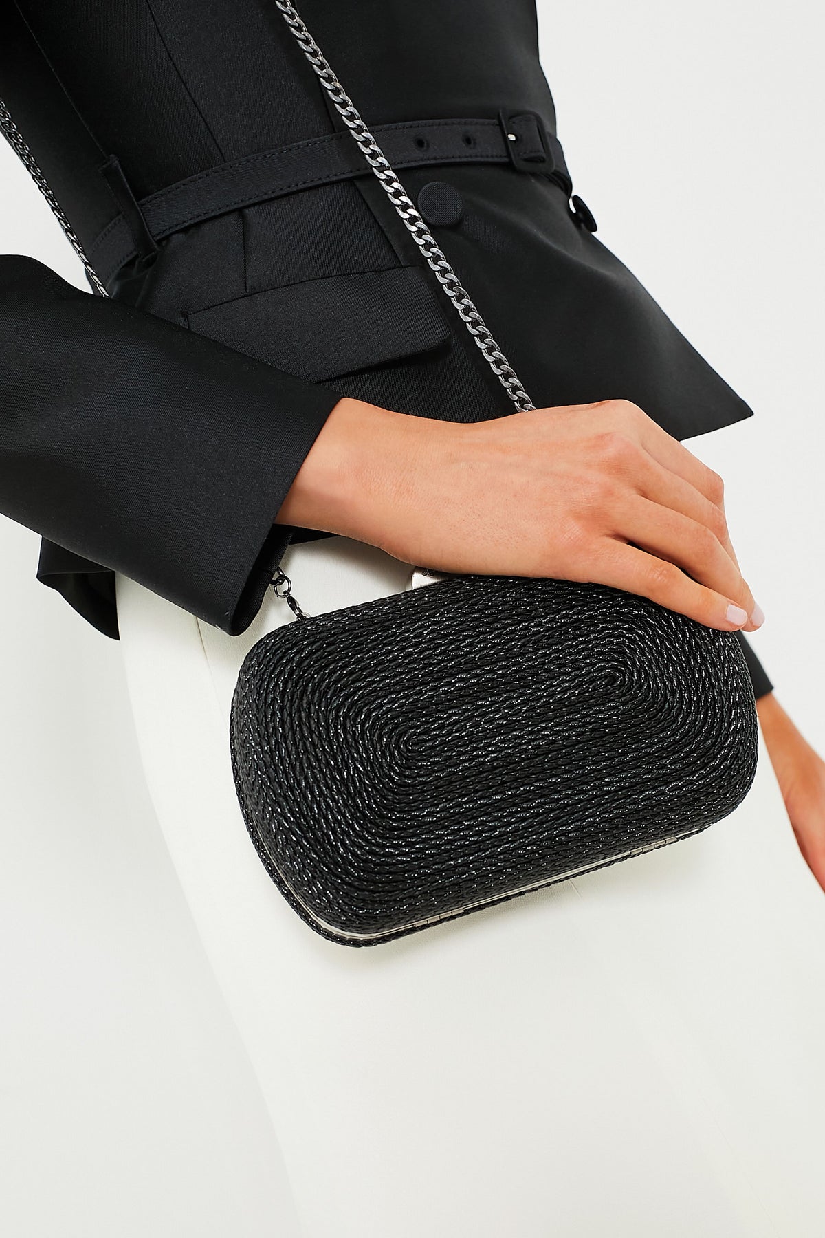 Cluch Rope Black Martina Coiled Rope Clutch | Olga Berg