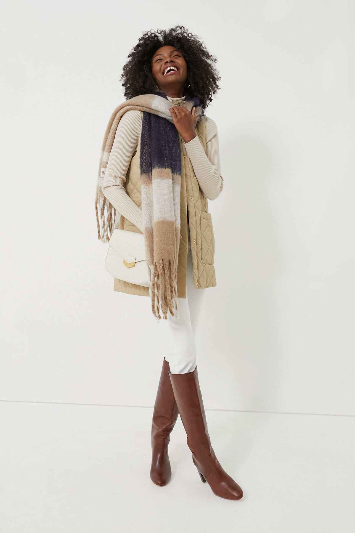 Trench Tartan Isla Boucle Scarf