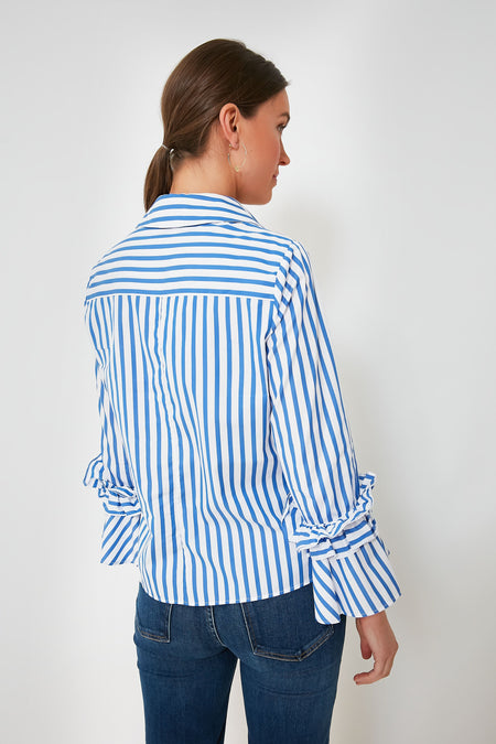 Indigo Stripes Selina Blouse