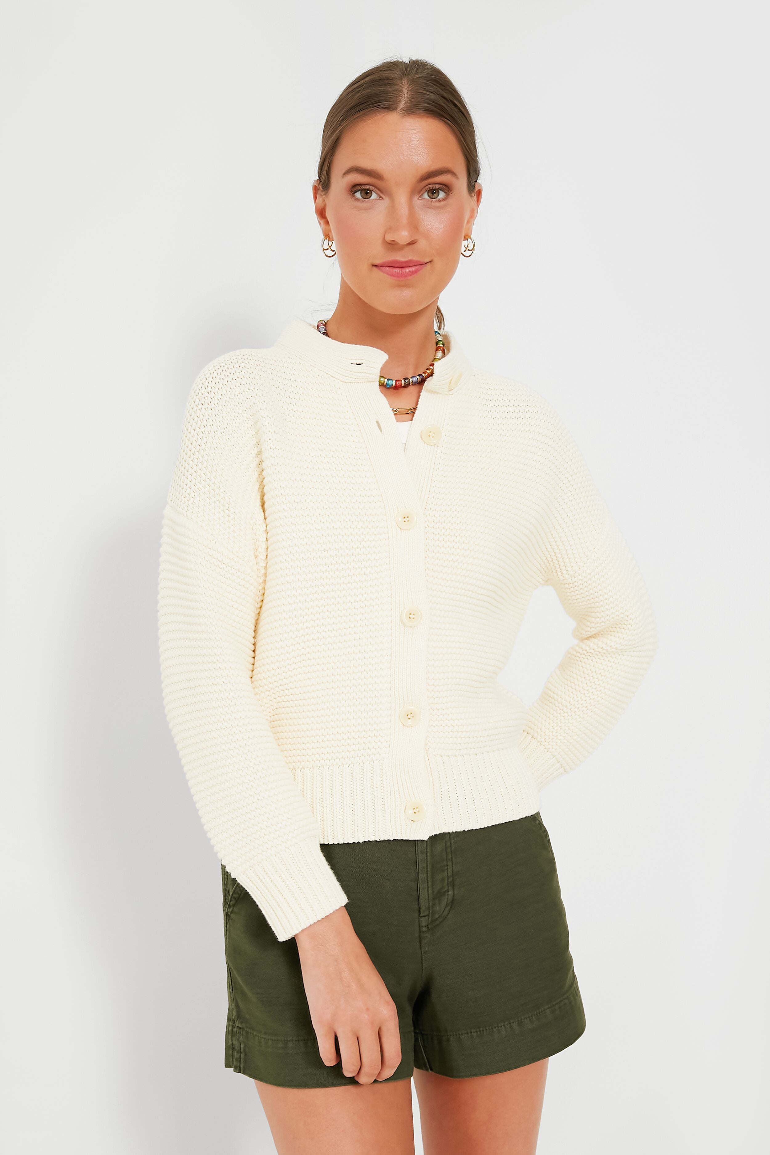 Ivory Nico Chunky Cardigan | Alex Mill