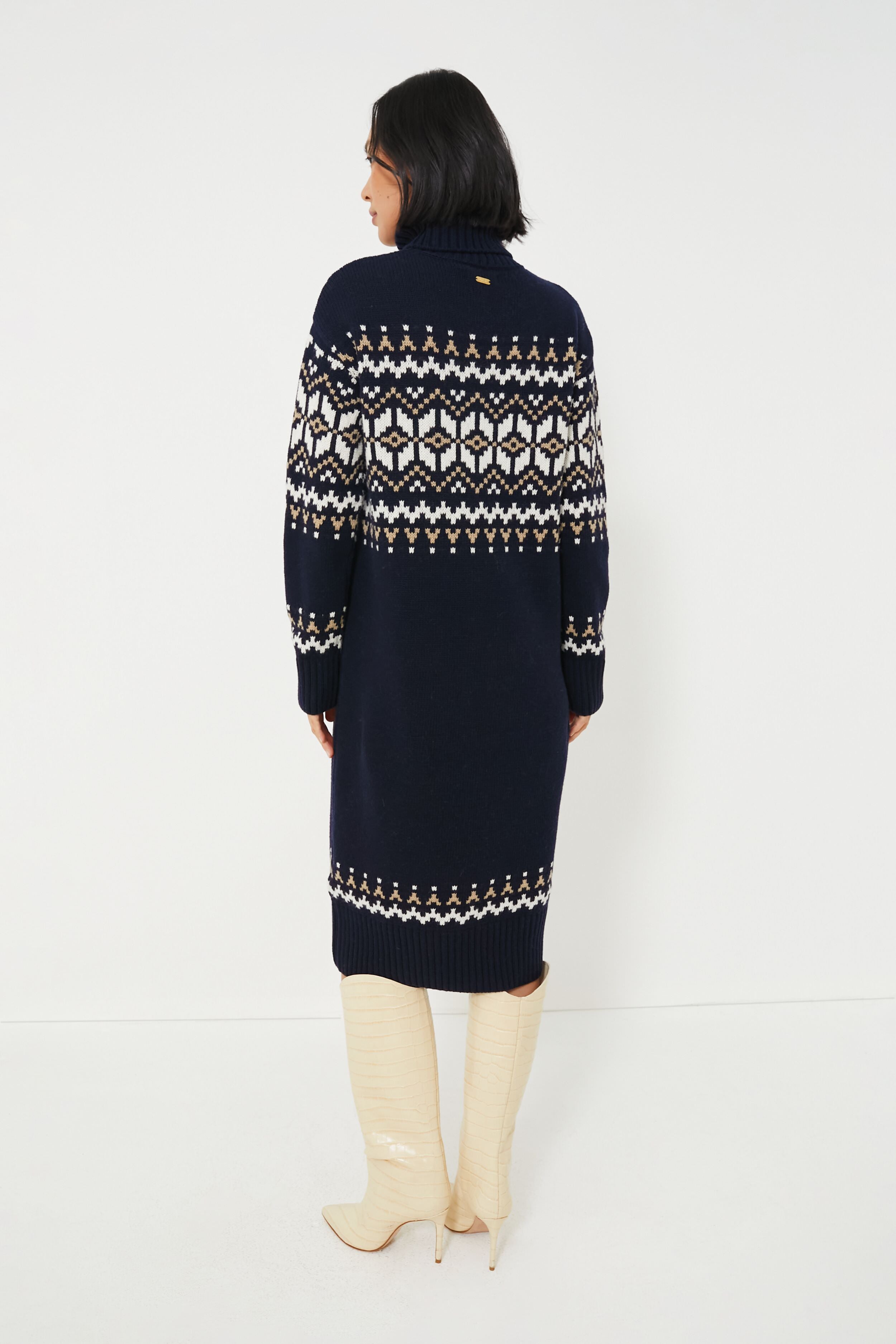 Navy Patrisse Knit Dress