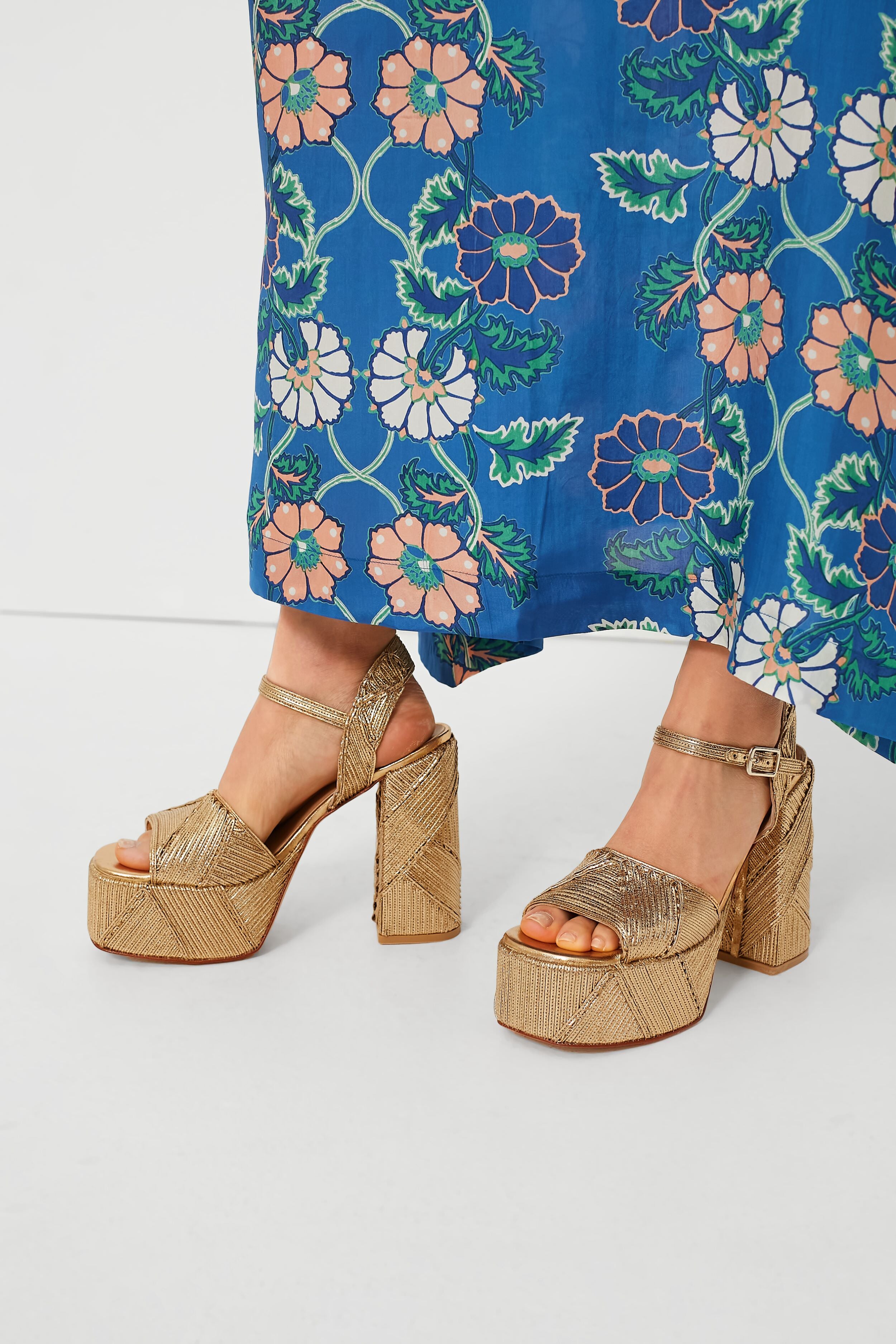 Oro Viejo Florita Heels